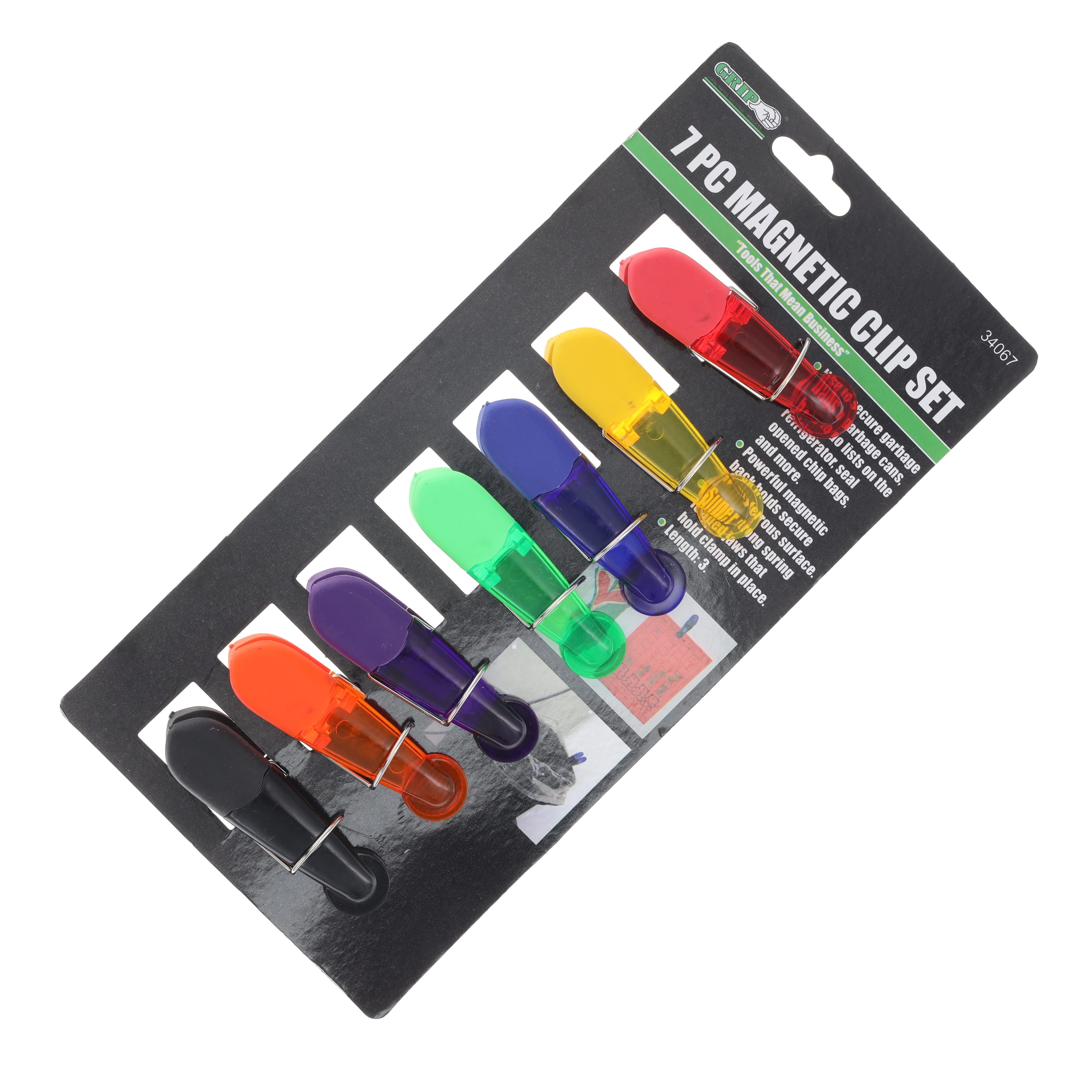 GRIP 7-Pc. Magnetic Clip Set - Strong Clamps for Bags and Notes GRIP34067 View 2