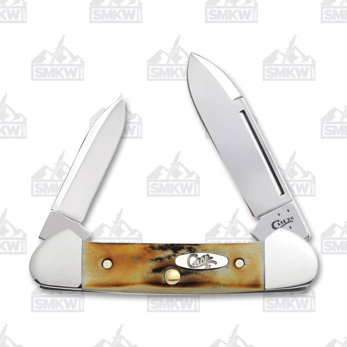 Case XX Genuine India Stag Baby Butterbean Folding Knife CA5537 View 1