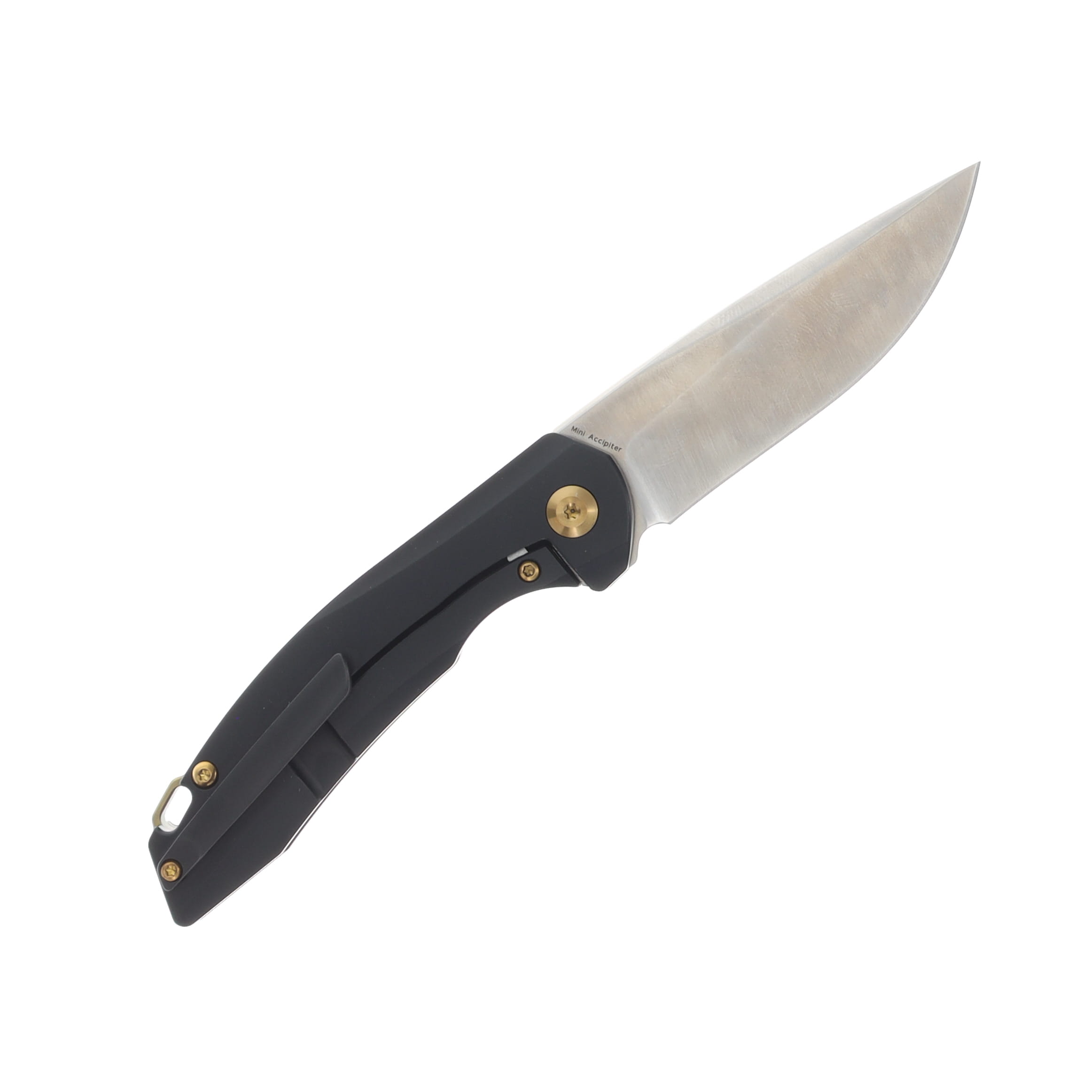 Kansept Mini Accipiter Folding Knife Black Titanium Copper Handle CPM-S35VN Steel Blade K2007A5 View 2