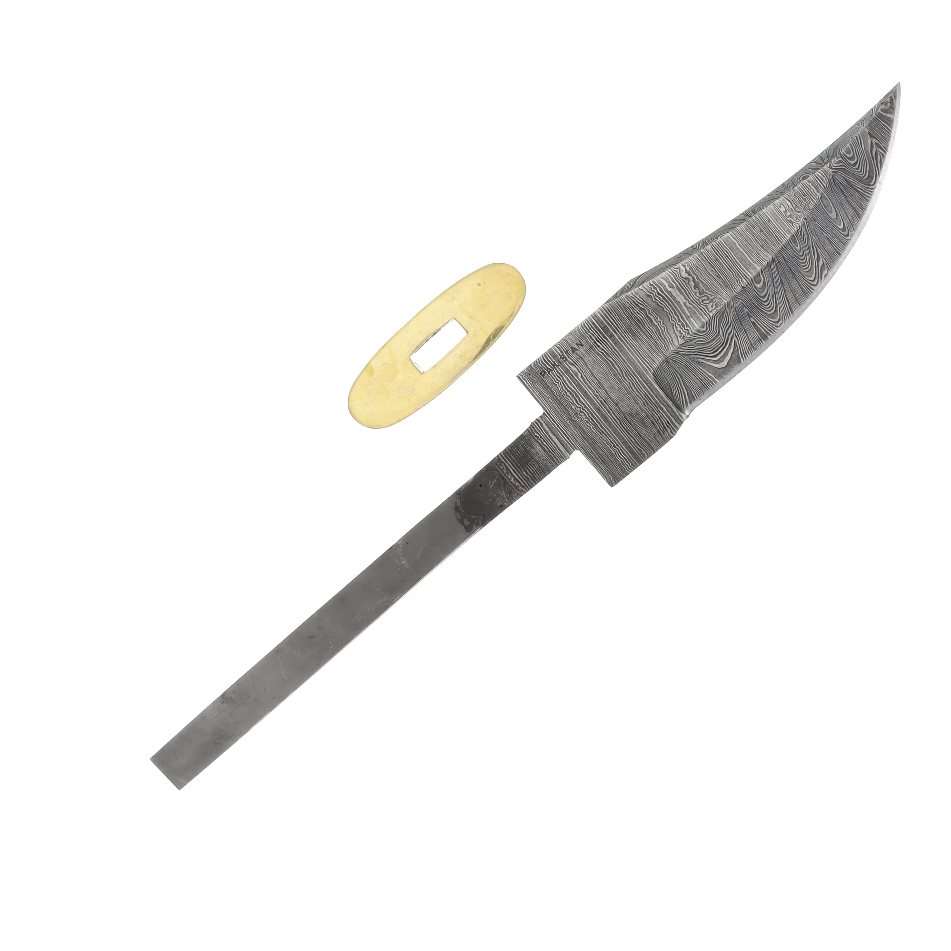4 Inch Damascus Skinner Blade Blank for Custom Knives BL036 View 2