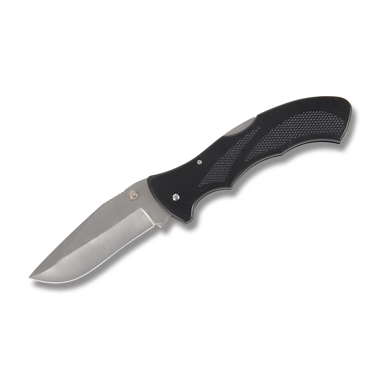 Big Boy Lockback Folding Knife (Satin Clip Point, Black ABS) 210670BK View 1
