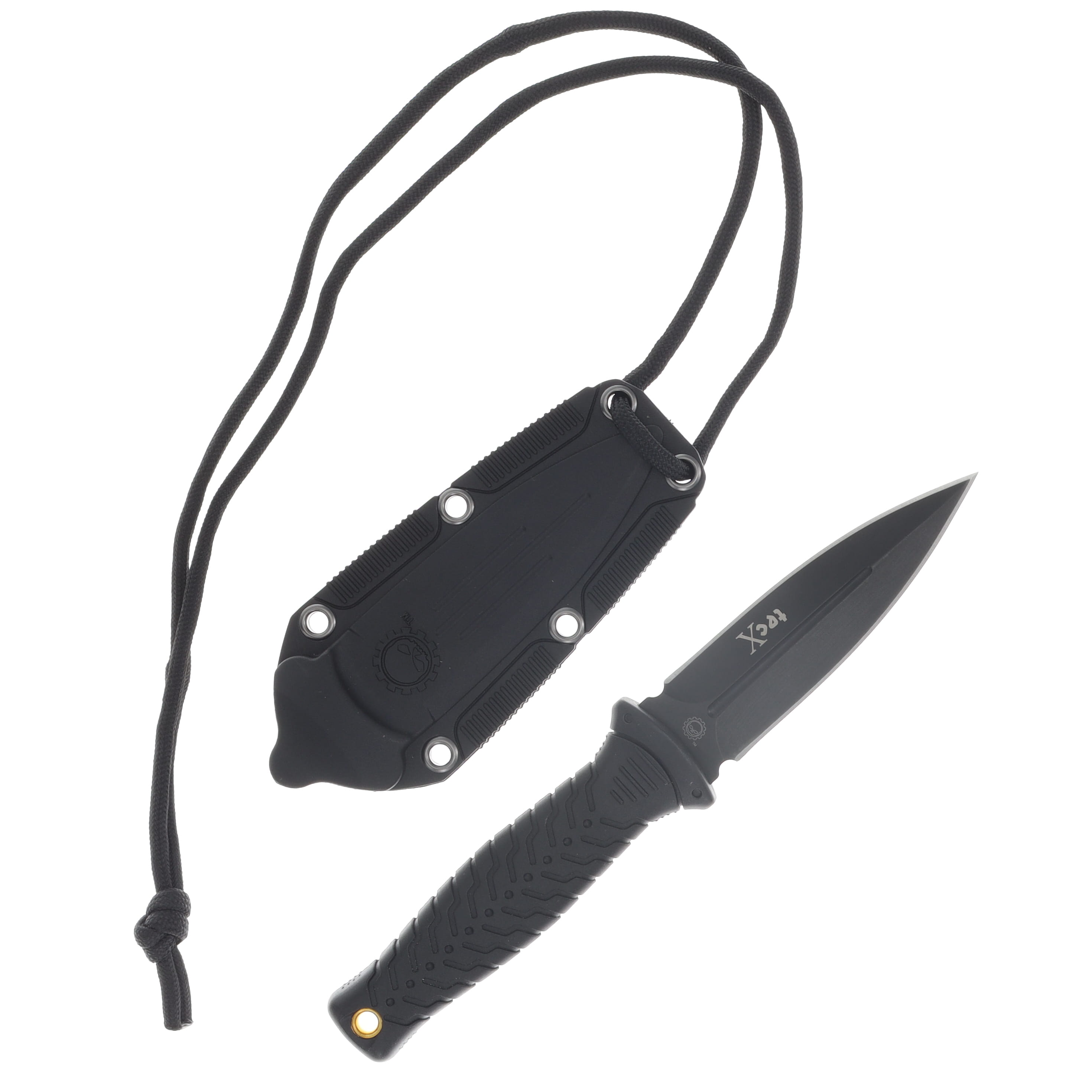 Tec-X Harley-Davidson FB-2 Fixed Blade Boot Knife CA52162 - Smoky