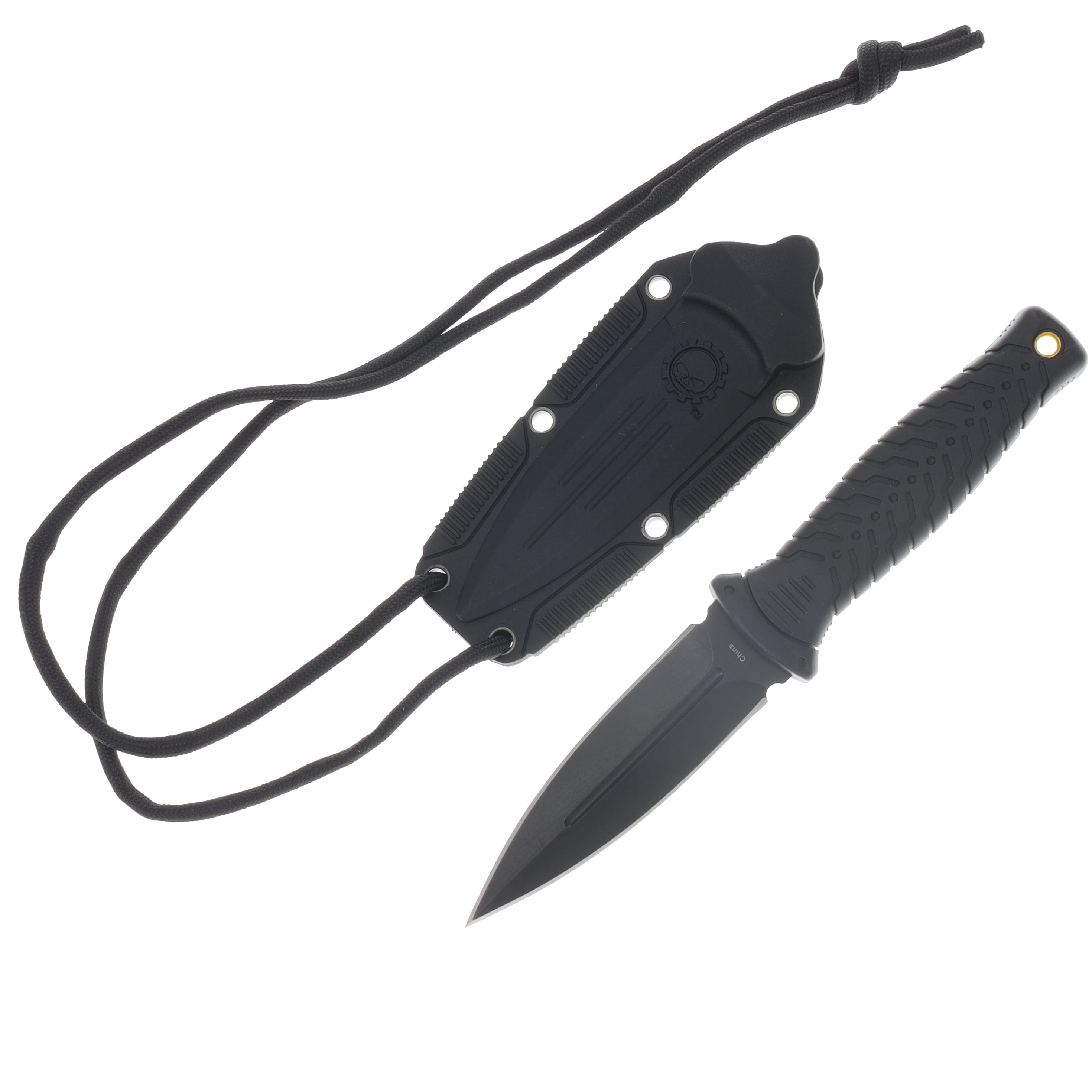 Tec-X Harley-Davidson FB-2 Fixed Blade Boot Knife CA52162 - Smoky