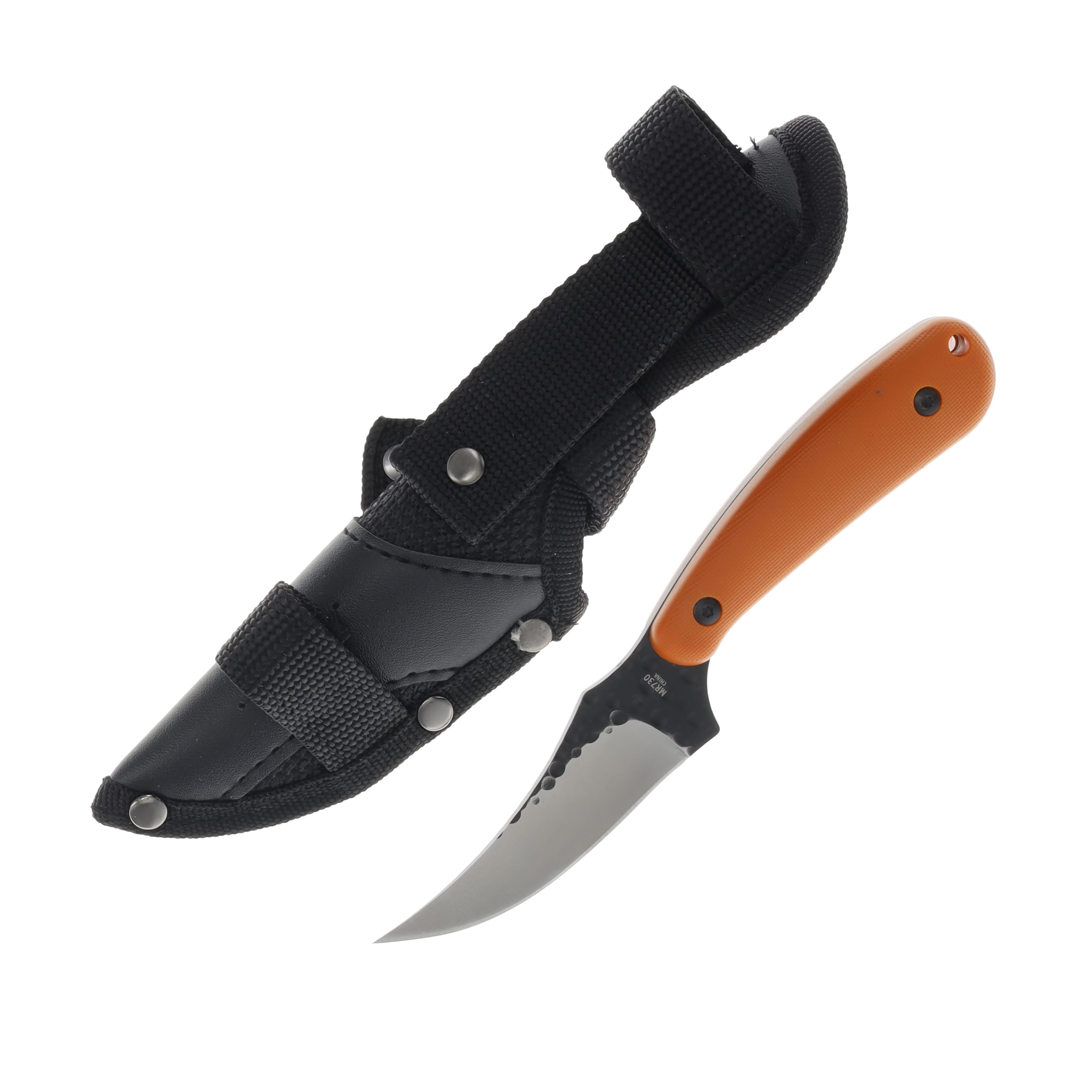 Marble's Forged Steel Fixed Blade Skinner Orange Handle MR730 View 2