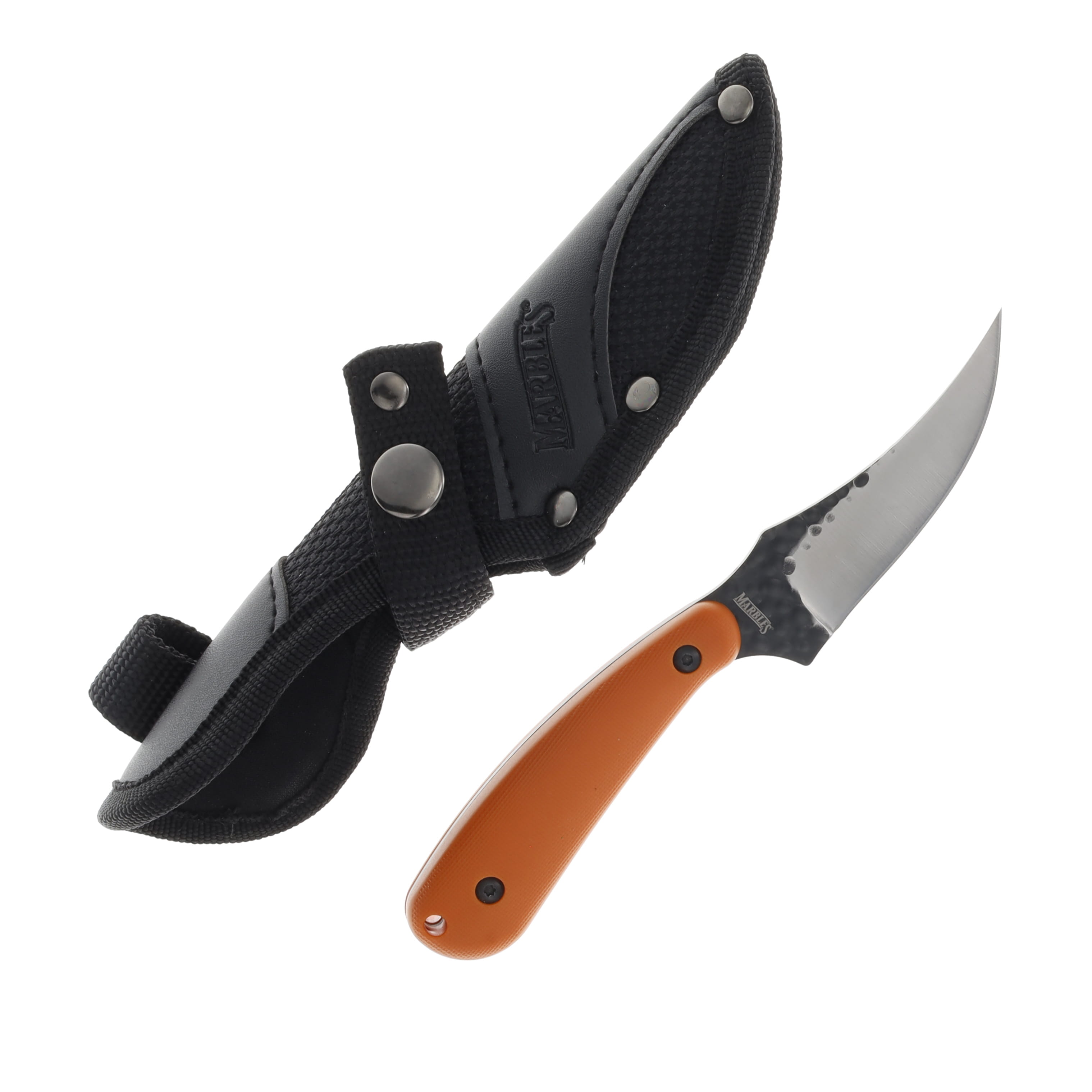 Marble's Forged Steel Fixed Blade Skinner Orange Handle MR730 View 1