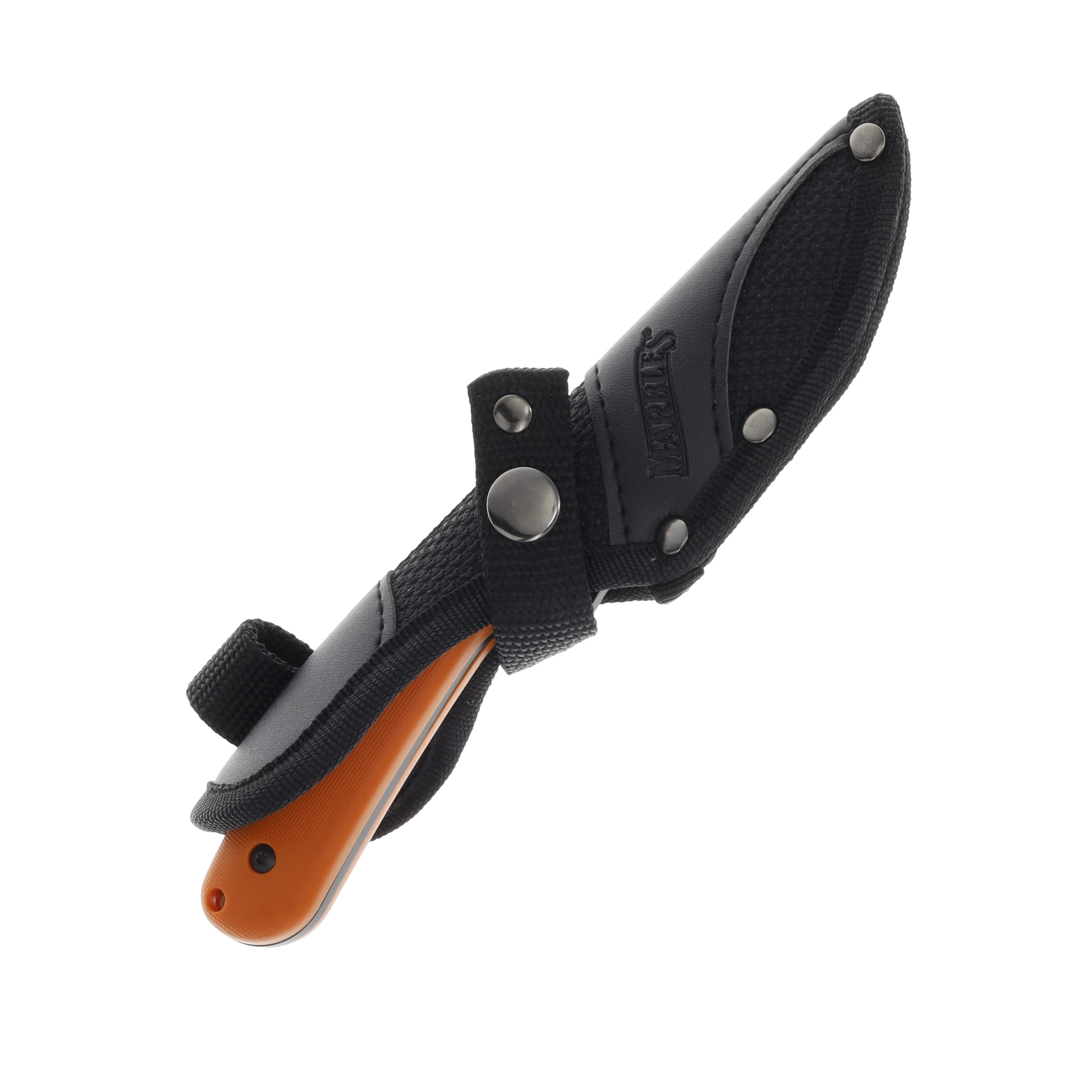 Marble's Forged Steel Fixed Blade Skinner Orange Handle MR730 View 3