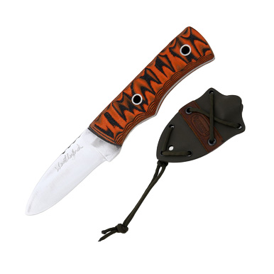 Weatherford Knife Co. Signature Series Medium Orange and Black G-10 View 1