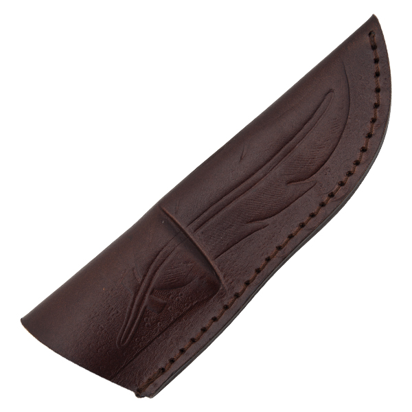 Rough Ryder Small Stacked Leather Hunter Fixed Blade Knife RR1636 View 2