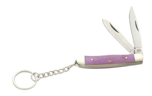 Novelty Mini Keychain Folding Hunter with Wood Handle (Color May Vary) NV180A View 1