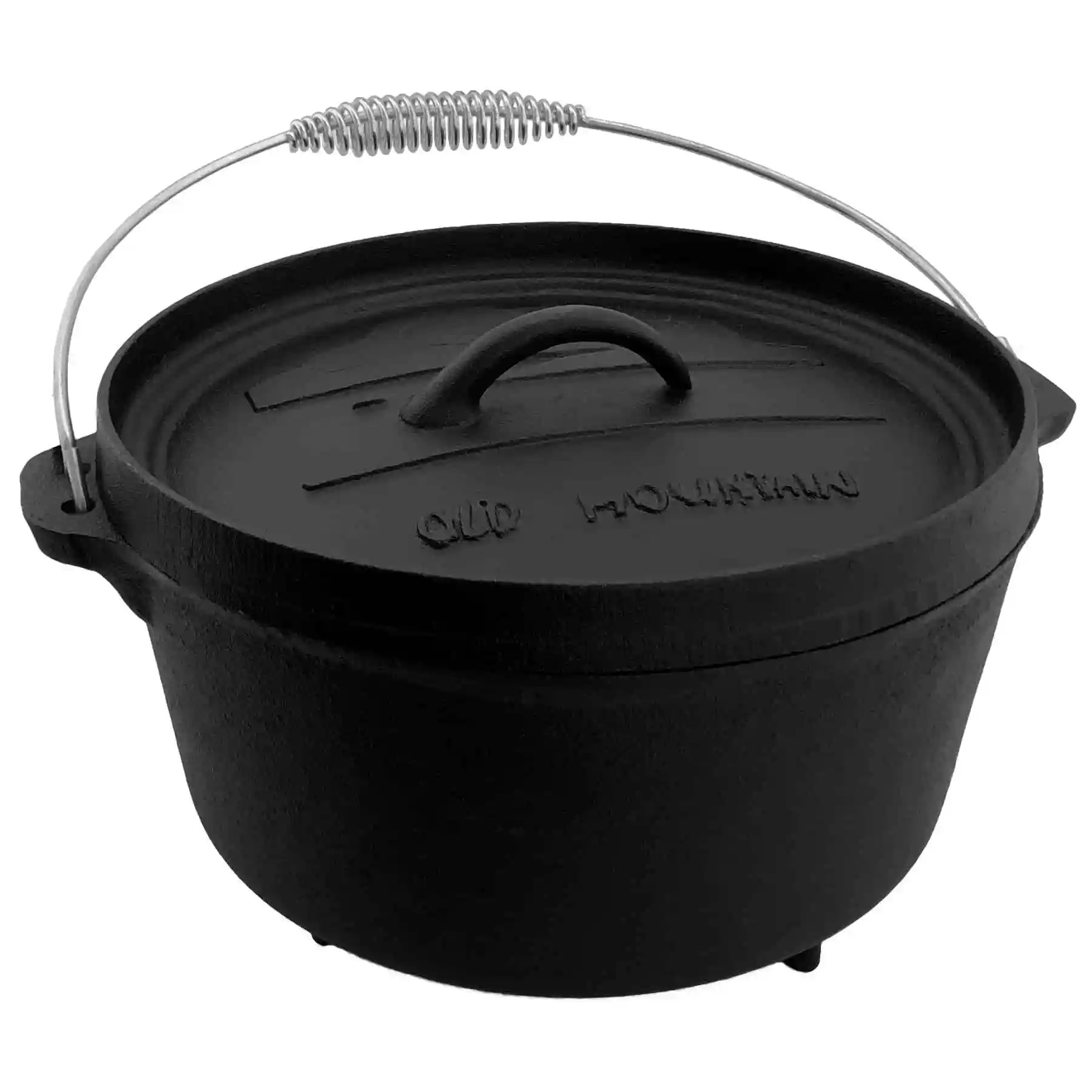 Old Mountain 4-Quart Cast Iron Dutch Oven | Flanged Lid | With Feet OM10114 View 1
