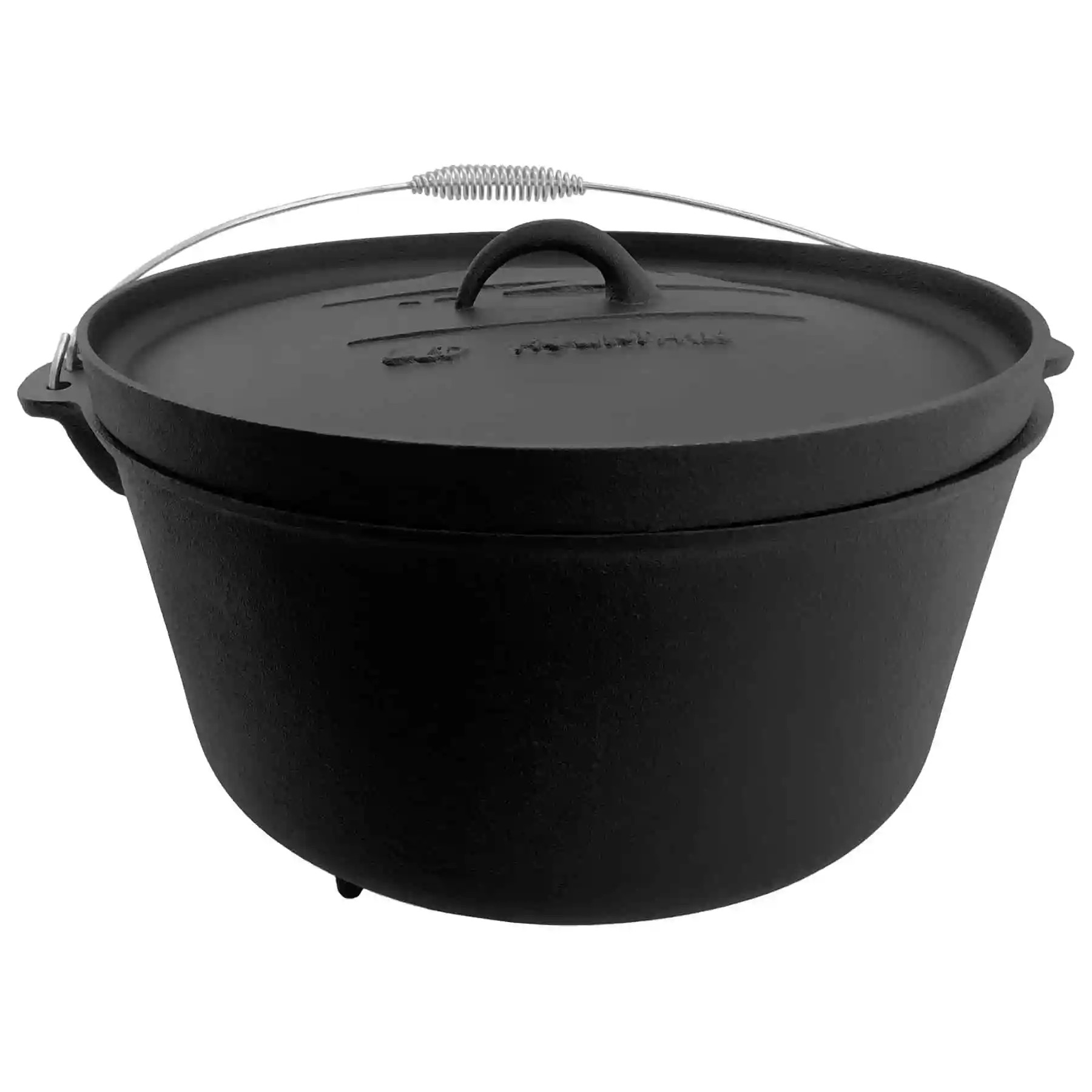 Old Mountain 12-Quart Cast Iron Dutch Oven | Flanged Lid | With Feet OM10116 View 1