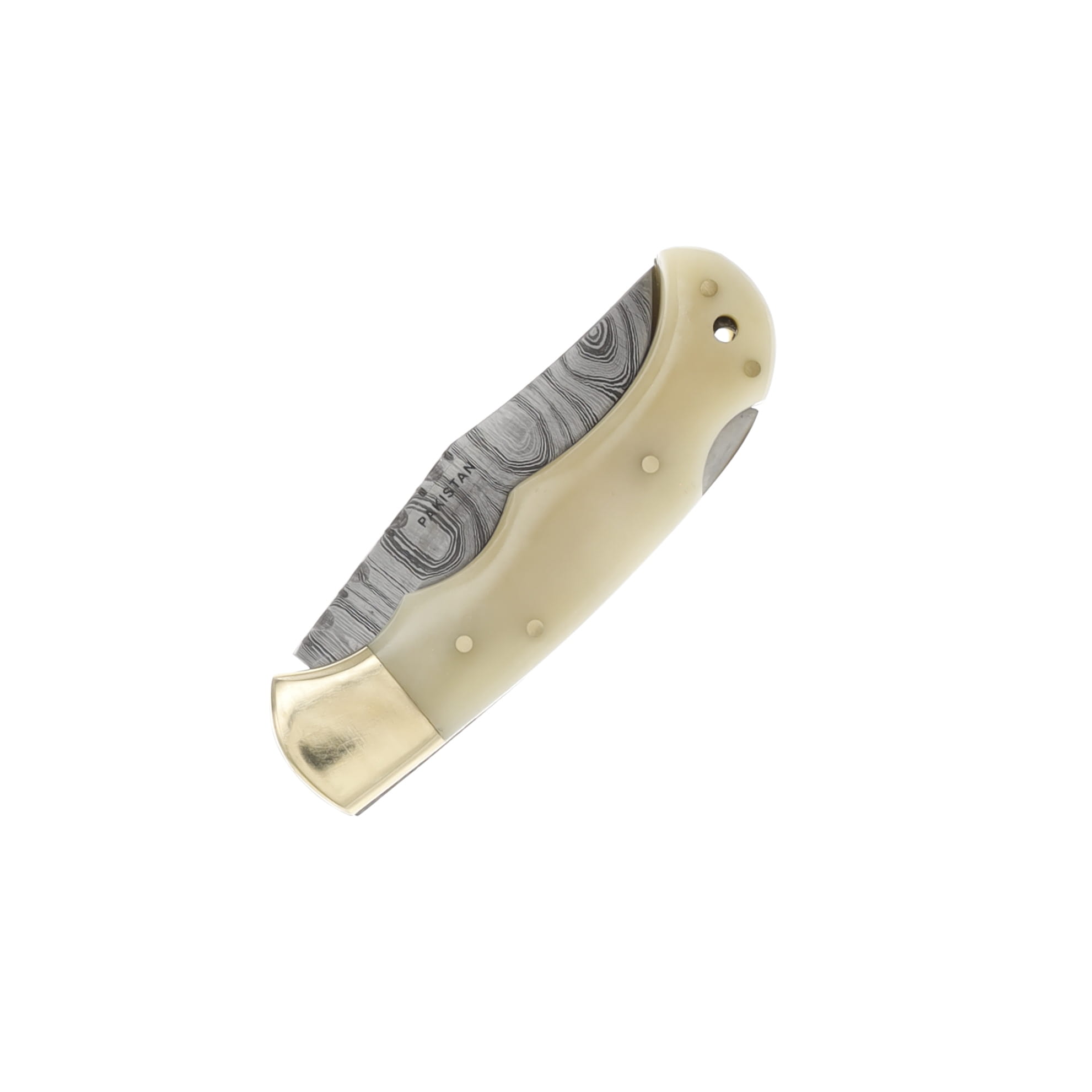 SZCO Supplies Bone Grip Lockback Folding Knife DM1110 View 4