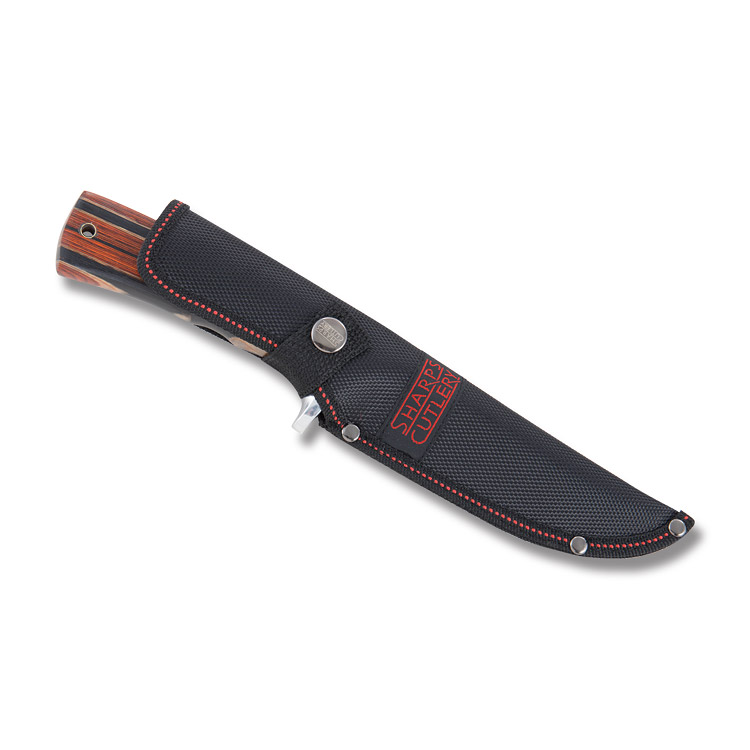 Frost Sharps Cutlery Black and Brown Wood Small Hunter FRSHP004 View 2