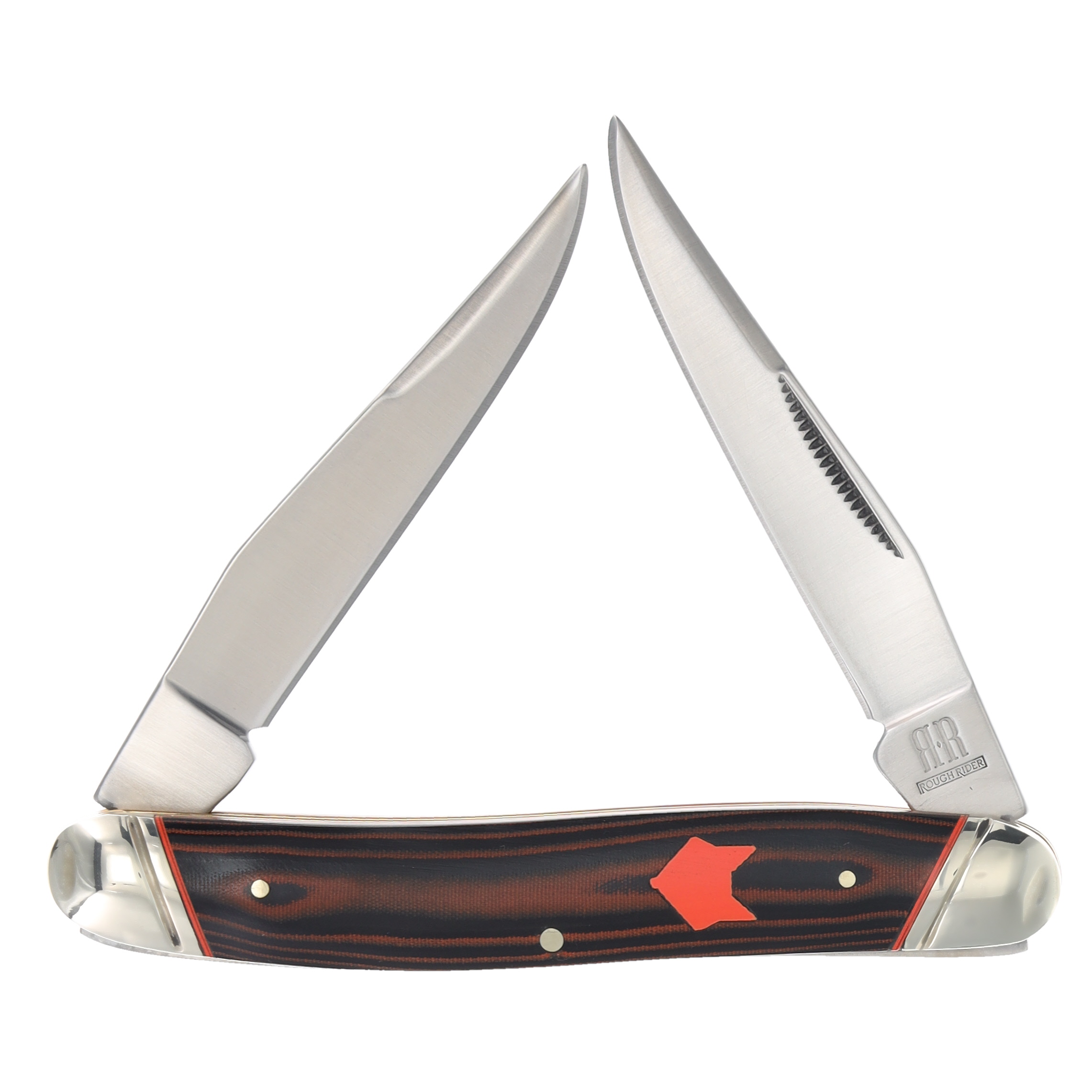 Rough Ryder Desert Fox Muskrat Folding Knife RR2302 - Smoky