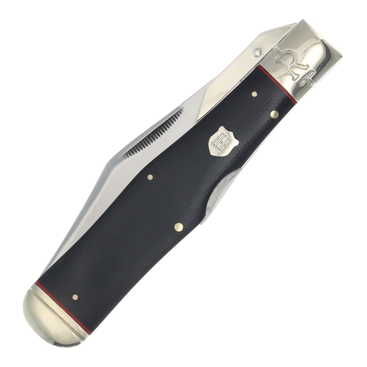 Rough Ryder Highland Black Micarta Large Swing Guard Folding Knife RR2382 View 3