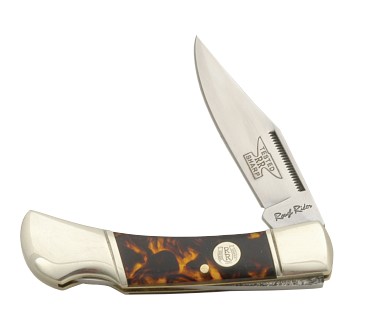 Rough Ryder Synthetic Tortoise Shell Small Lockback Folding Knife RR500 View 1