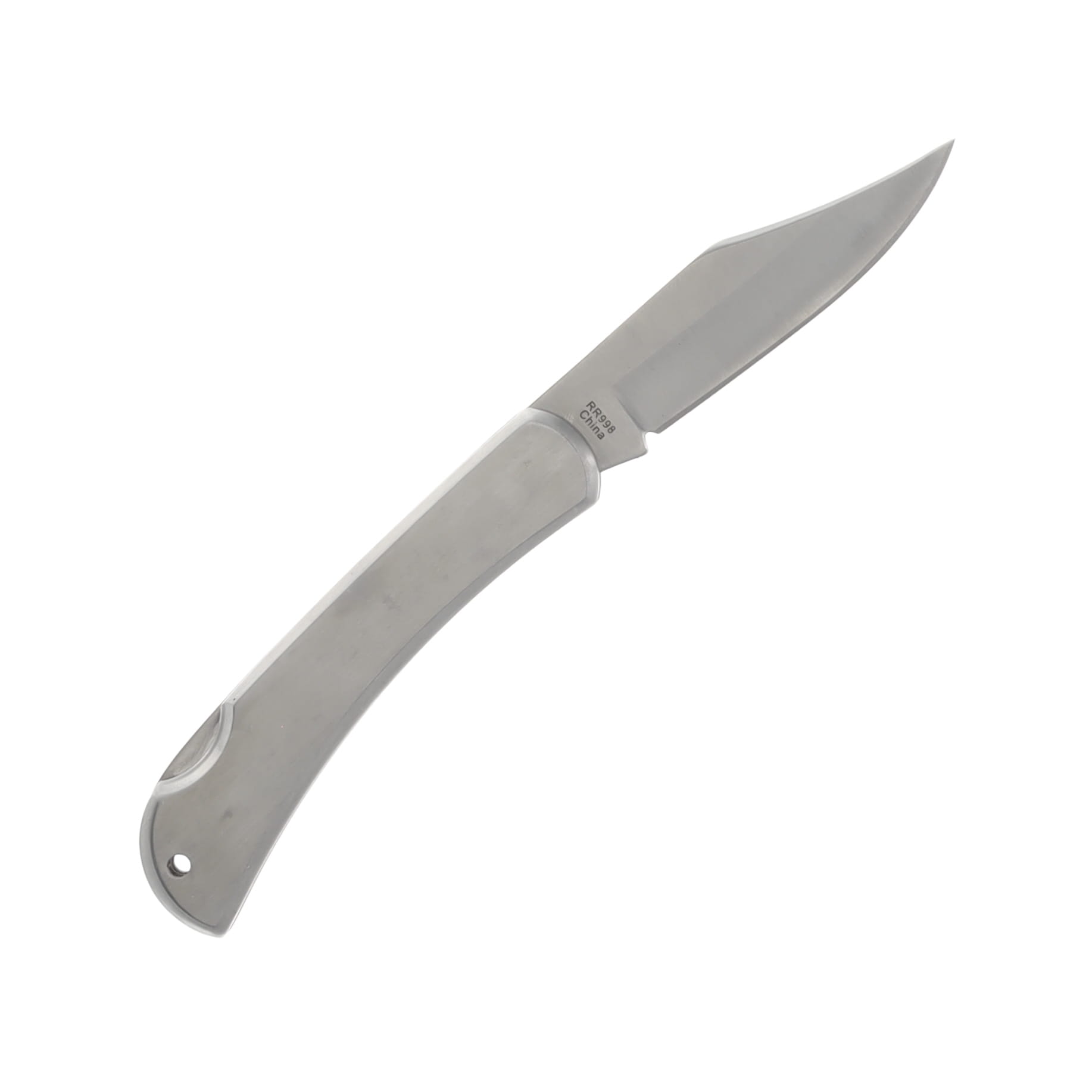 Rough Ryder Brushed Steel Lockback Folding Knife RR998 View 2