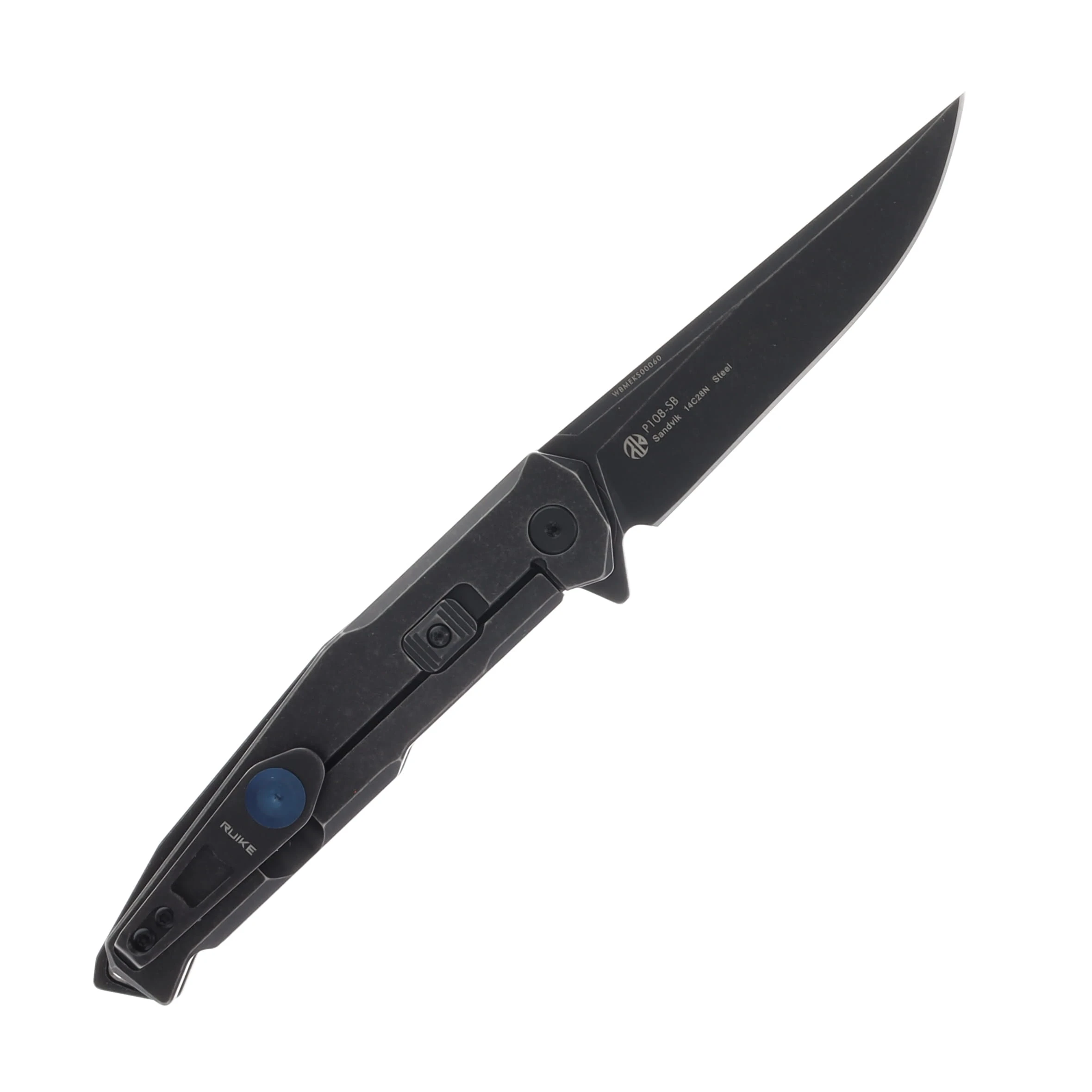 Ruike P108 Folding Knife Black Oxidized RUP108SB View 2