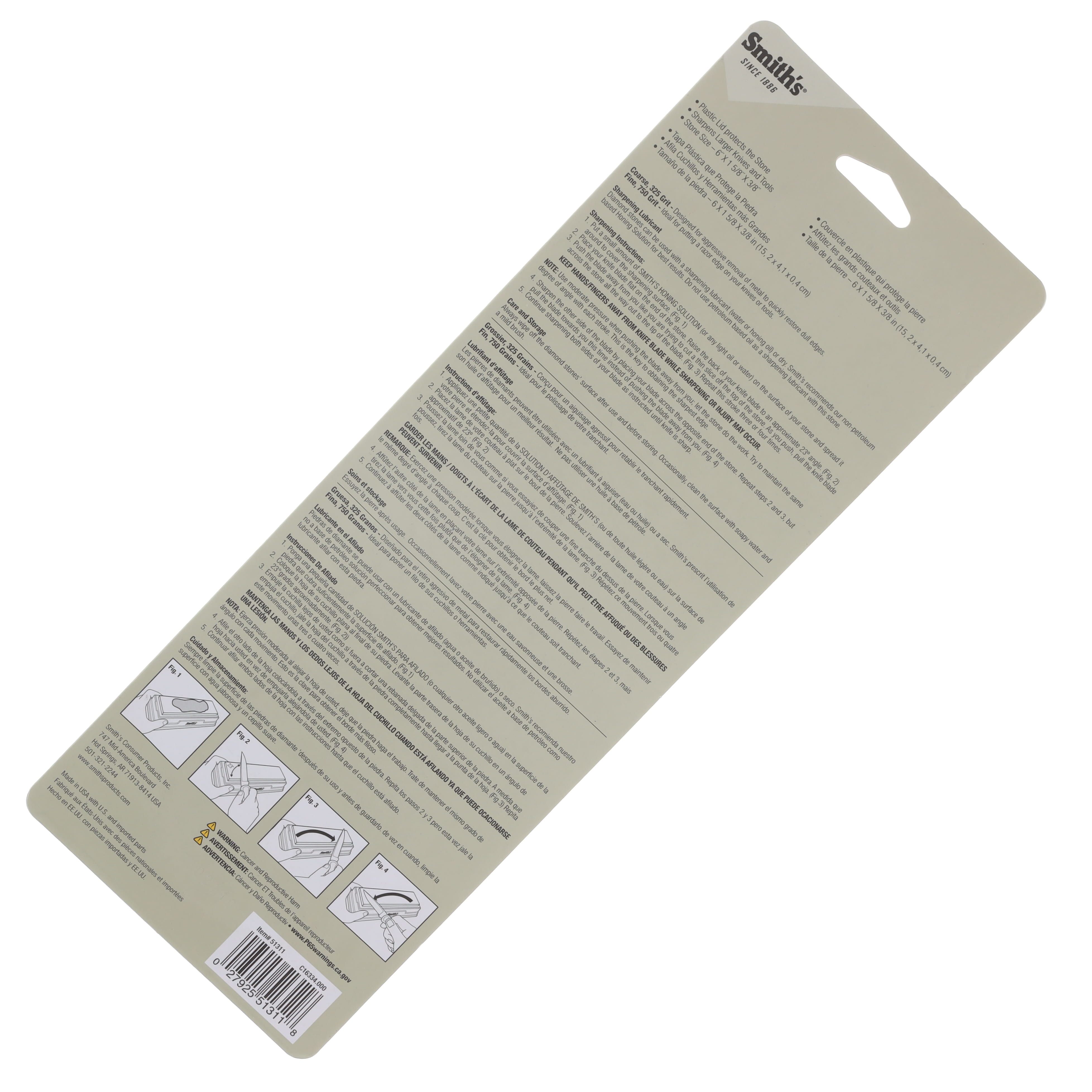 Smith's 6" Fine Diamond Sharpening Stone SA51311 View 9