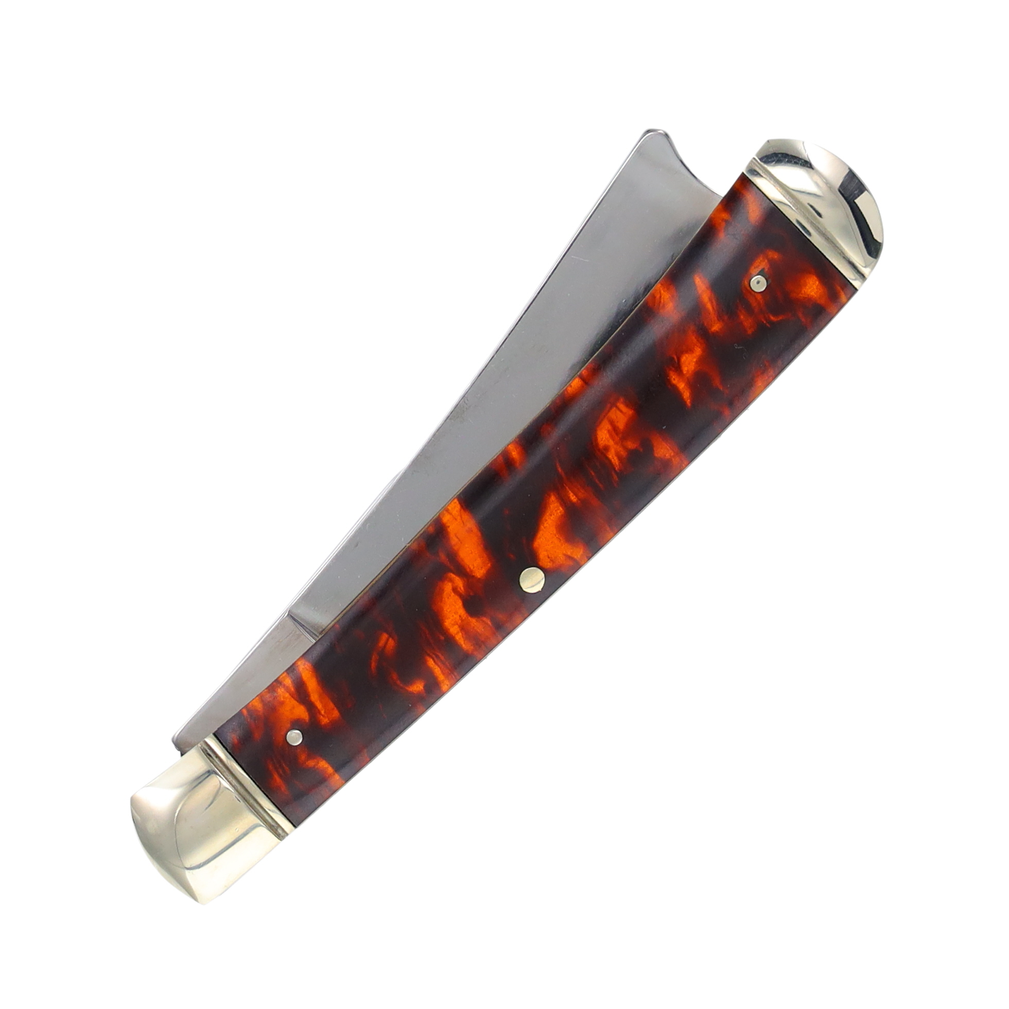 Rough Ryder Tortoise Shell Razor Trapper Folding Knife RR515 View 4
