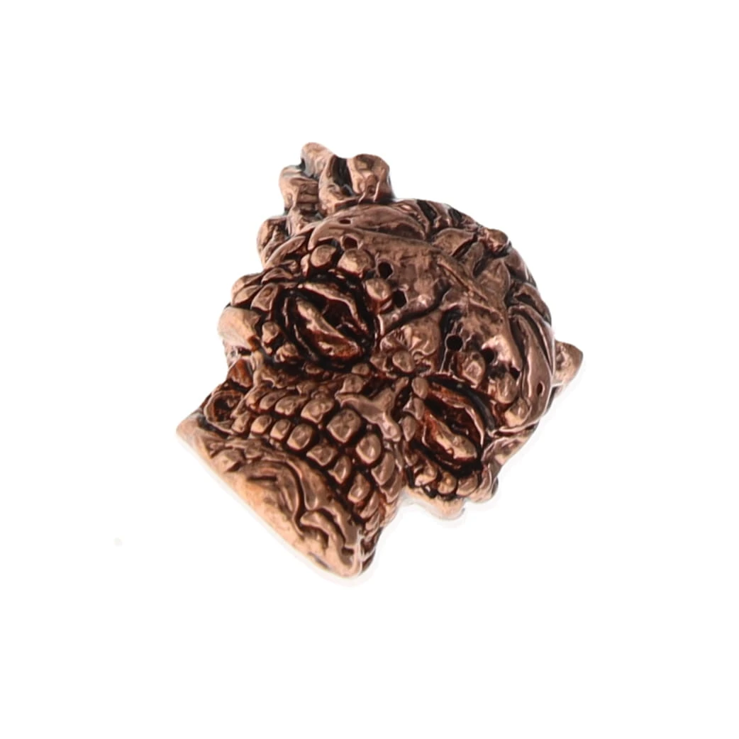 Schmuckatelli Co "Aquilo" Antique Copper Sugar Skull Bead SCAAC View 1