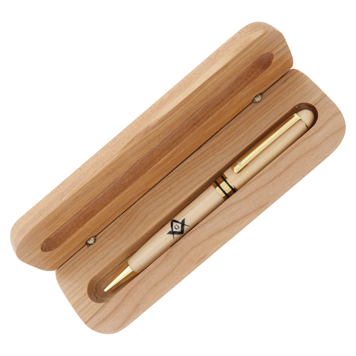 Sigma Impex Wooden Masonic Pen With Engraved Wooded Box SXBP203 View 4