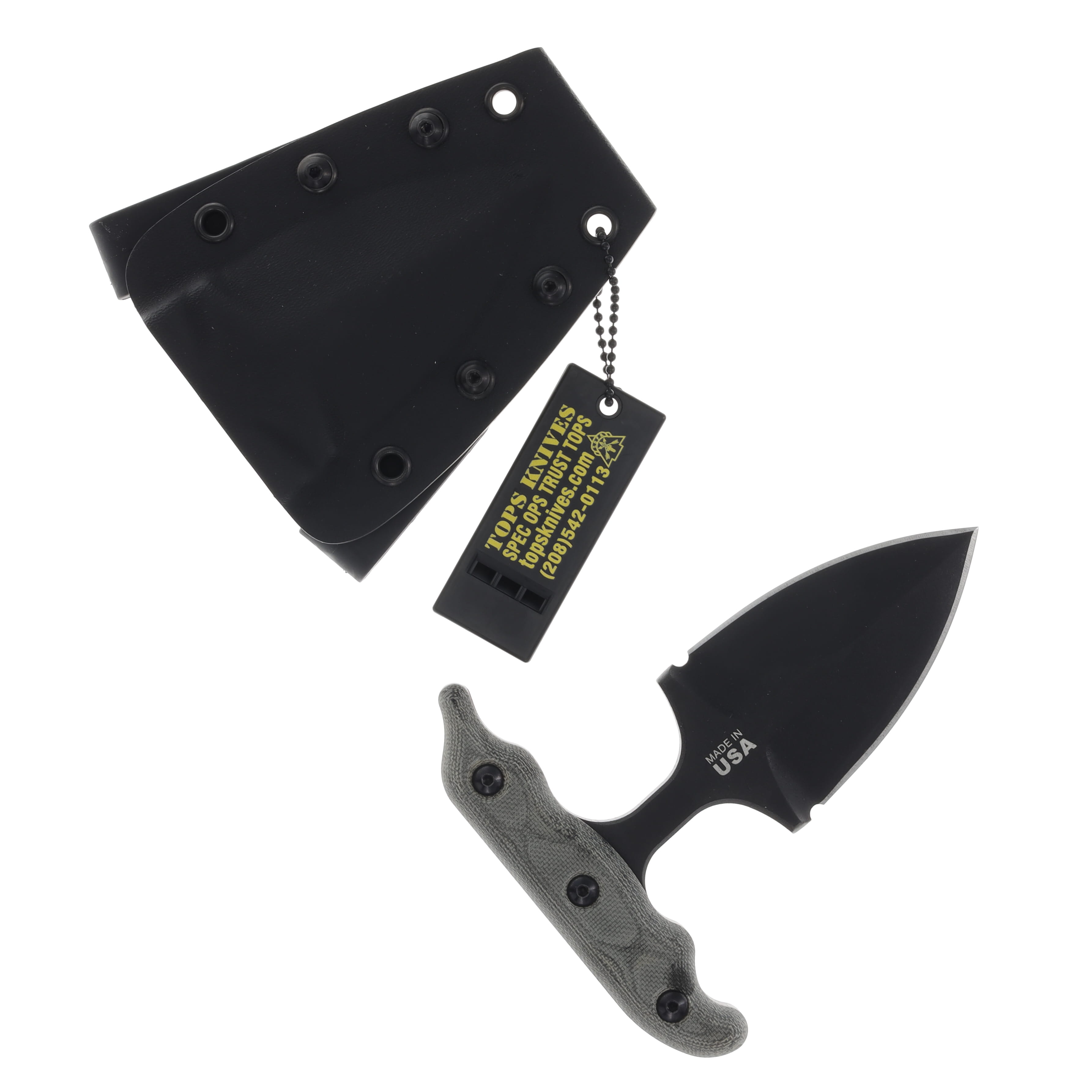 TOPS Stick Push Dagger Gray Micarta TPISTK01 View 1