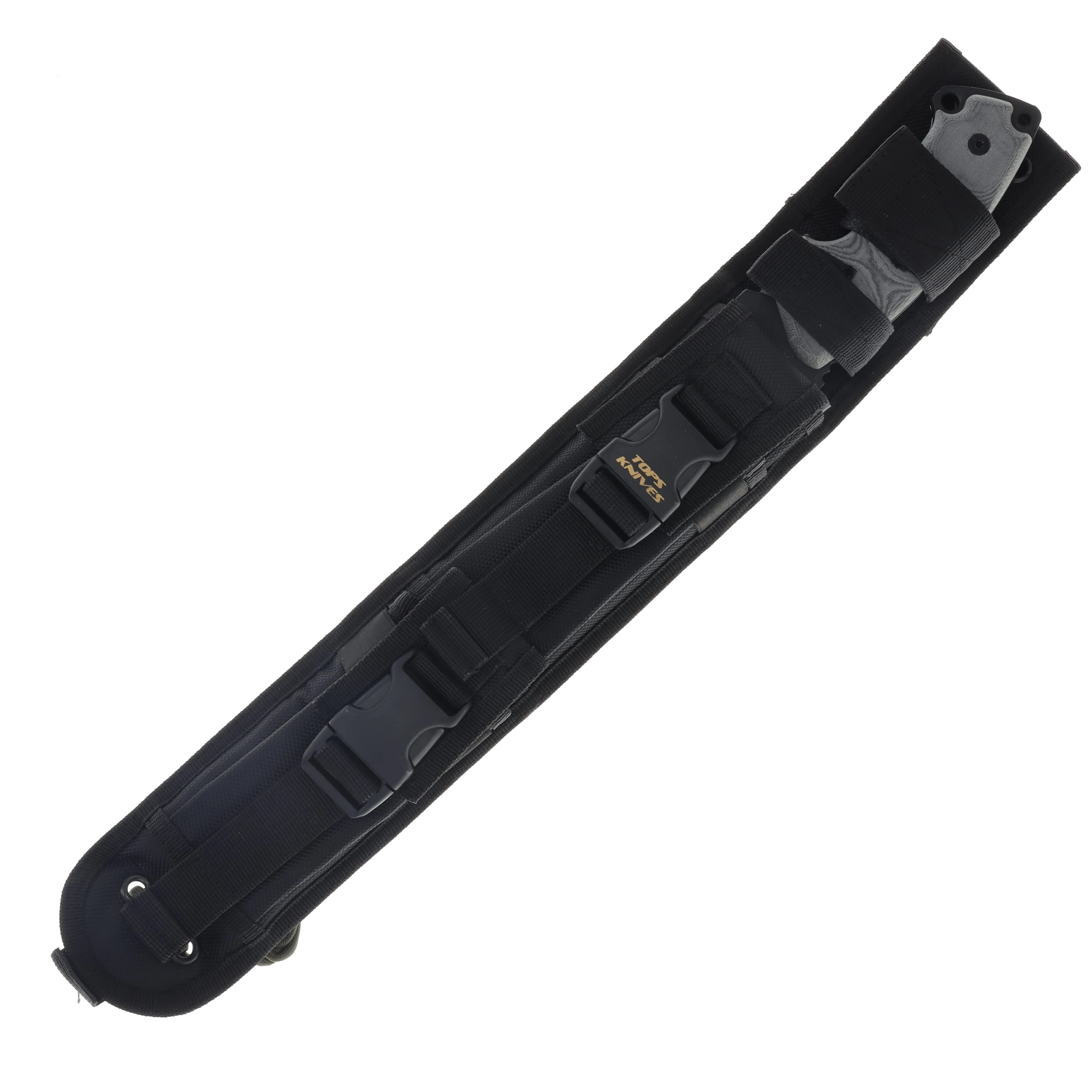 TOPS Knives Steel Eagle 111A Fixed Blade Black Linen Micarta 11in Tanto TPSE111AT View 4