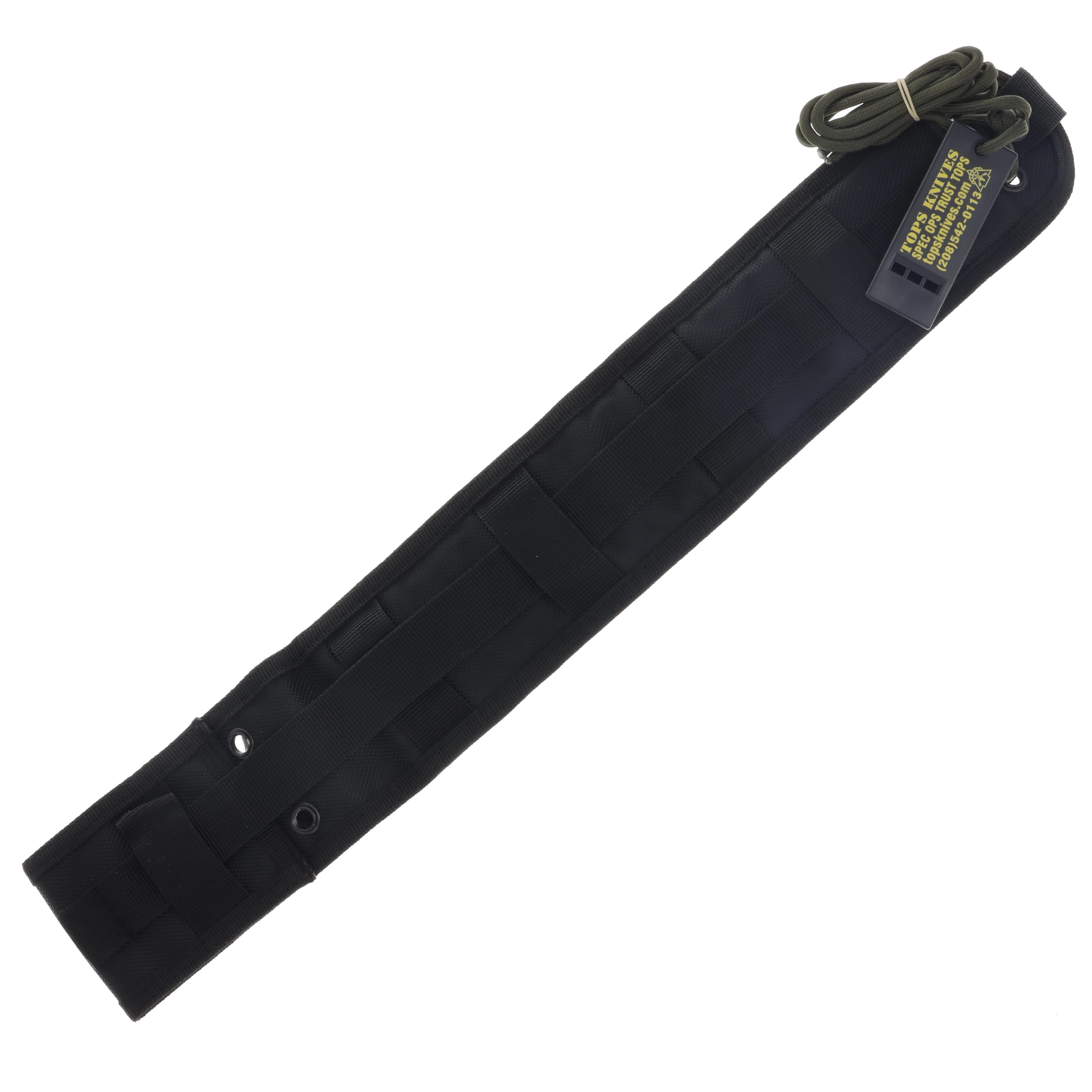 TOPS Knives Steel Eagle 111A Fixed Blade Black Linen Micarta 11in Tanto TPSE111AT View 3