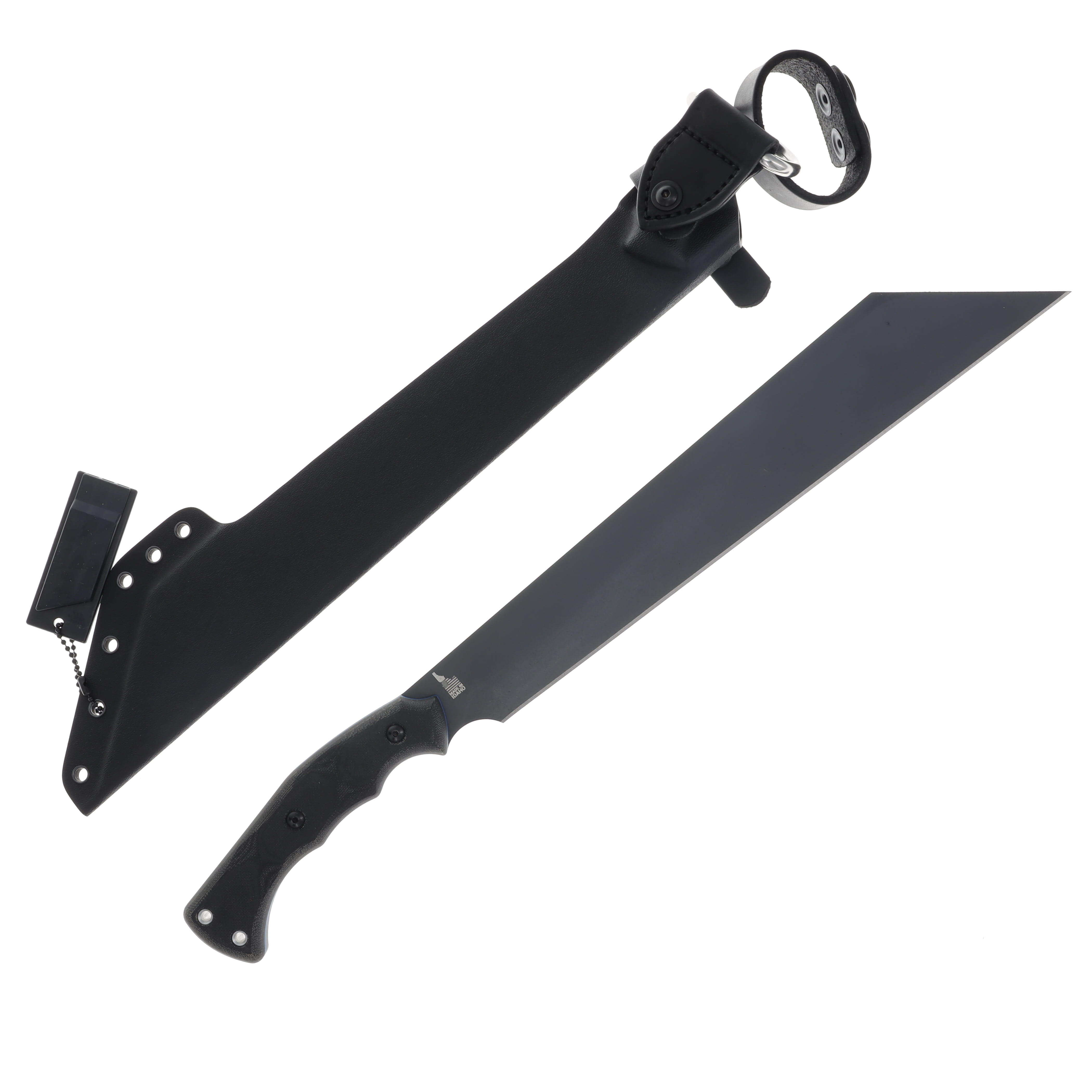 TOPS Knives Storm Vector Fixed Blade Black Micarta 12.63in Sniper Gray Blade TPSVEC02 View 2