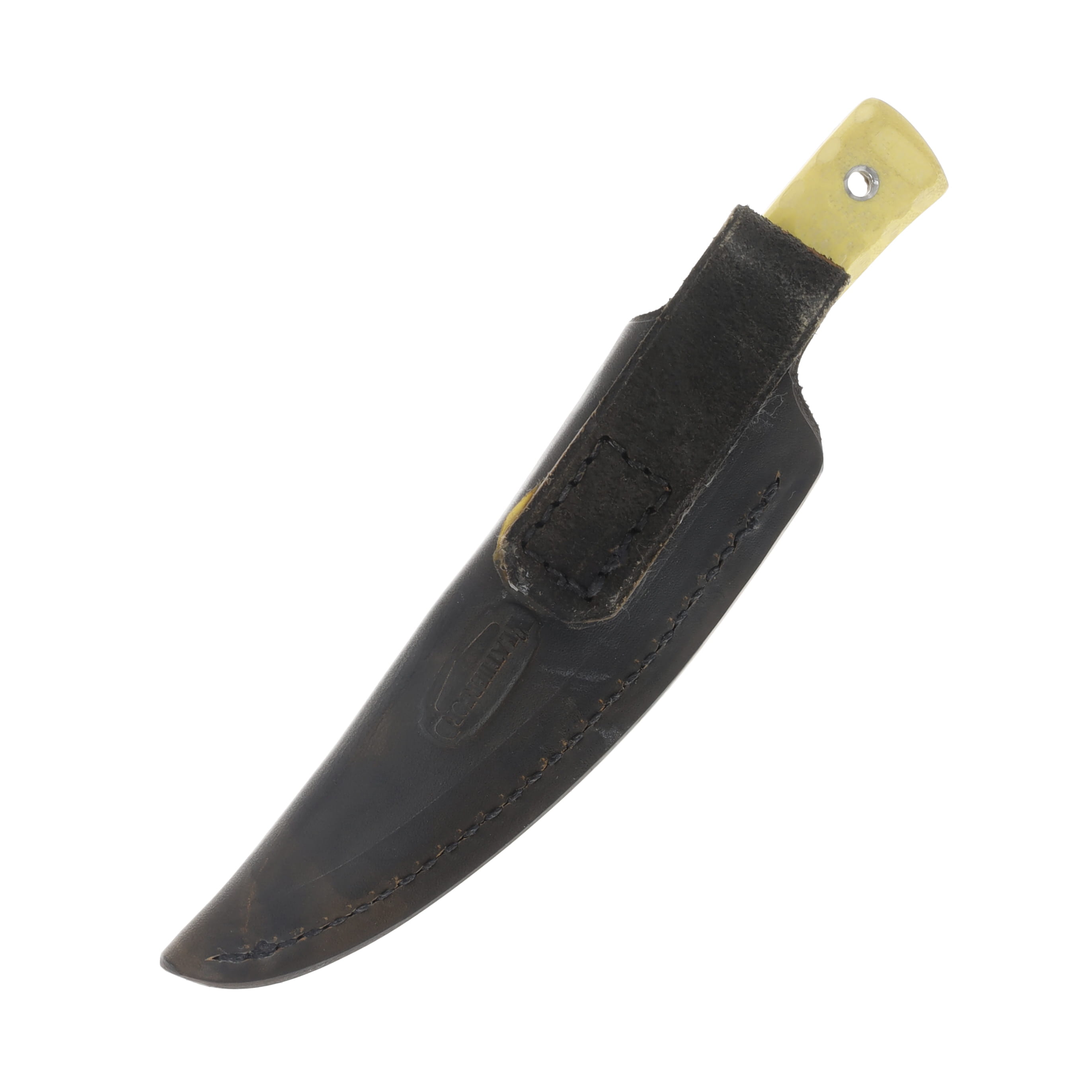 Weatherford Knife Co Signature Series Yellow and Black Plain Drop Point WKC115 View 3