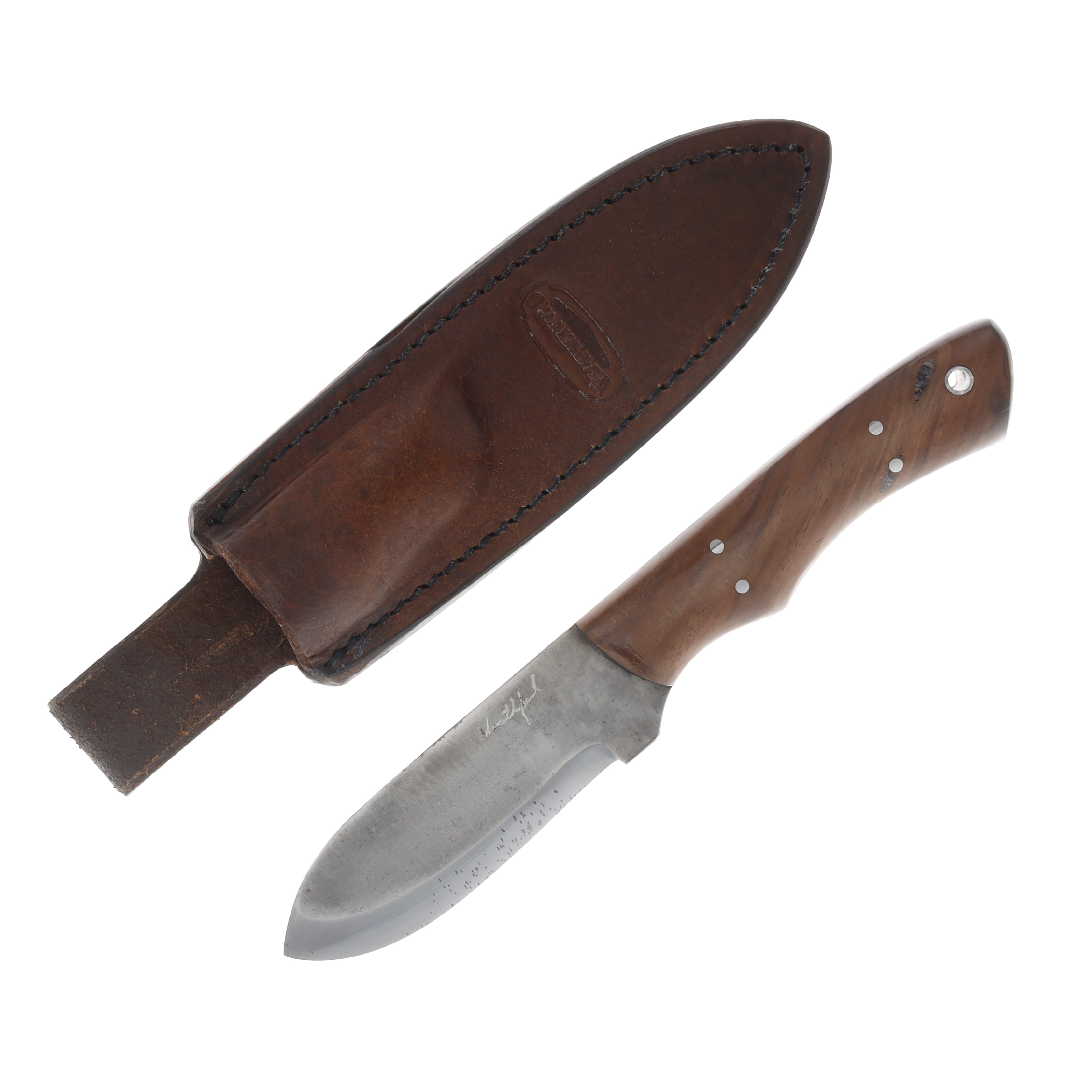 Weatherford Knife Co Carolina Skinner Fixed Blade Knife Walnut WKC120 View 1