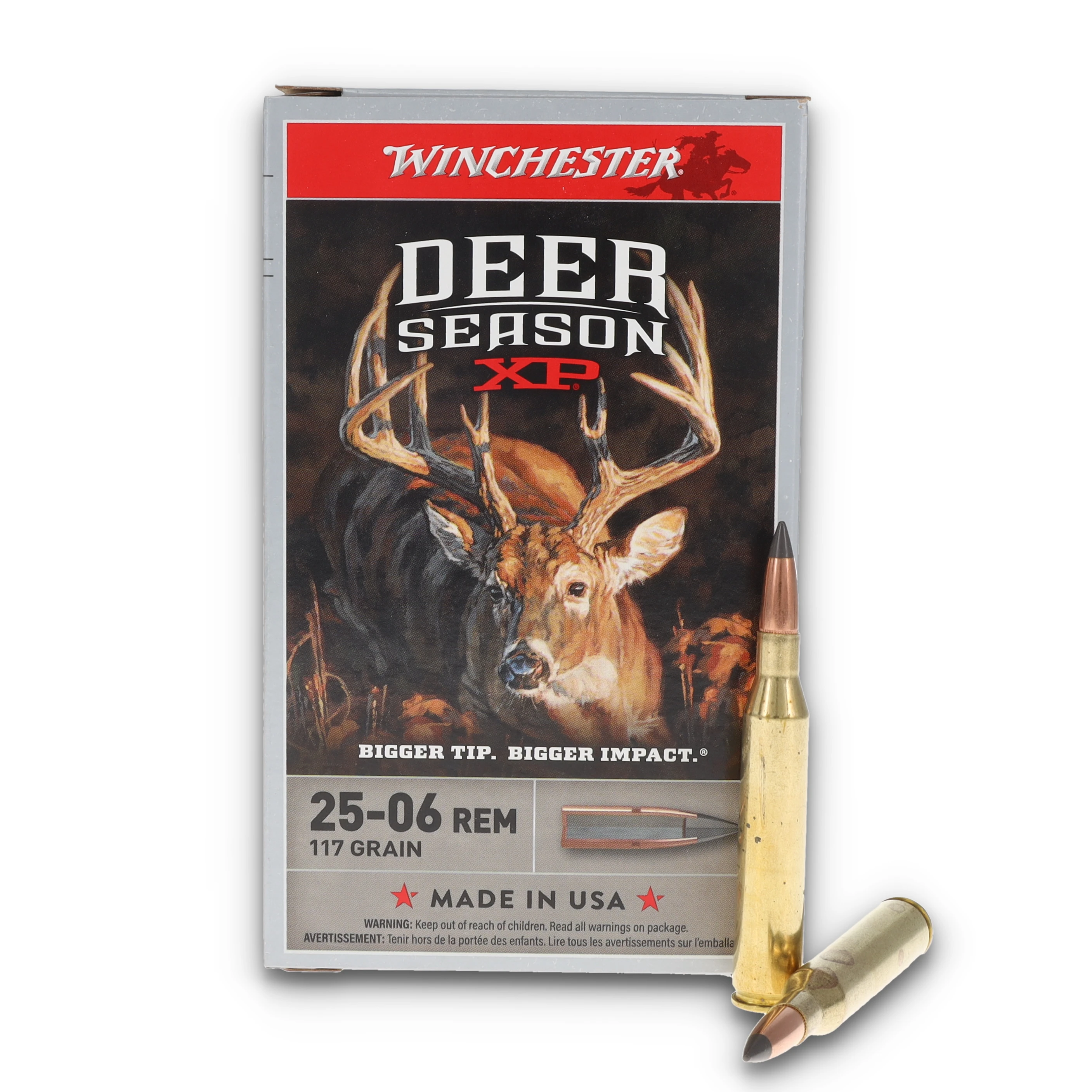 Winchester Deer Season XP .25-06 Rem EP Ammo 117gr 20rd Box X2506DS View 1