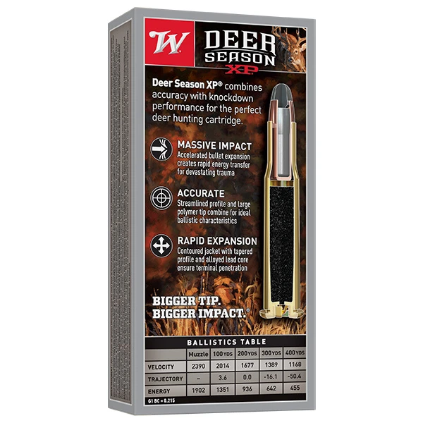 Winchester Deer Season XP 30-30 Winchester Rifle Ammunition 20 Rounds Brass Centerfire 150 Grain Extreme Point X3030DS View 2