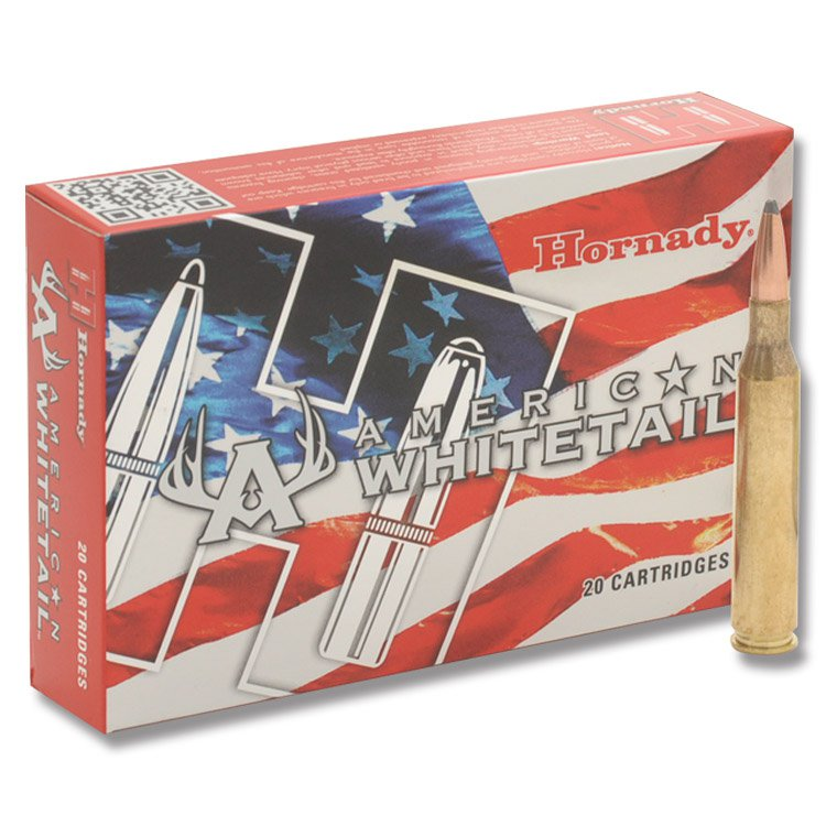 Hornady American Whitetail 25-06 Rem 117 Grain 20 Round Interlock Boat Tail SP 8144 View 1