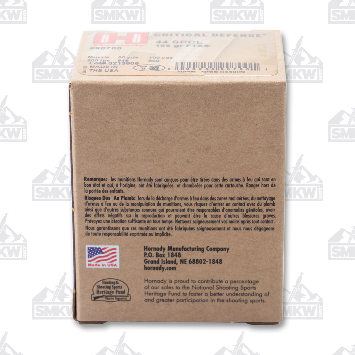 Hornady Critical Defense .44 Special 165gr FTX Nickel-Plated Ammo 20Rd 90700 View 6