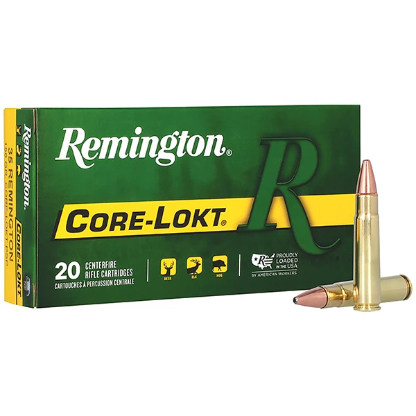 Remington Core-lokt 35 Remington Rifle Ammunition 20 Rounds 150 Grain Core-Lokt Jacketed Soft Point R35R1 View 1