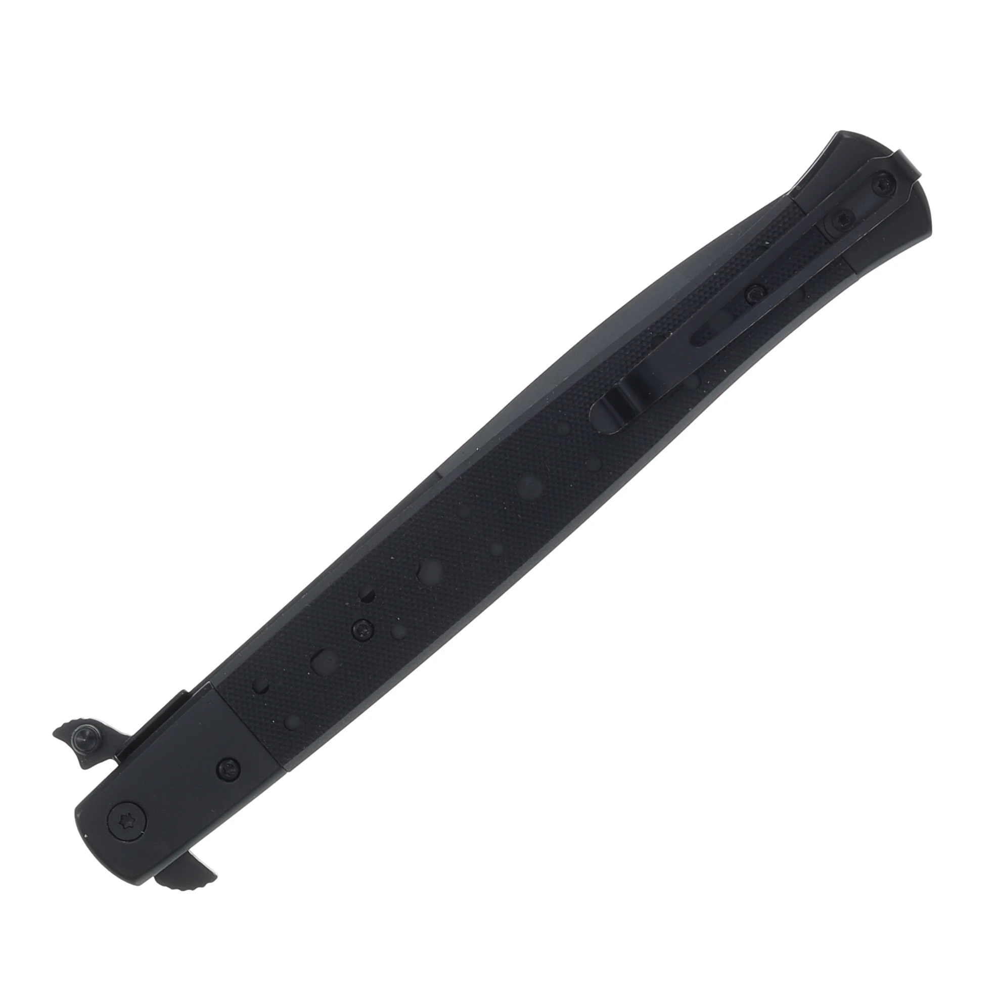 Rough Ryder Tactical Black G-10 Spring Assisted Stiletto 7in Closed RR2645 View 4