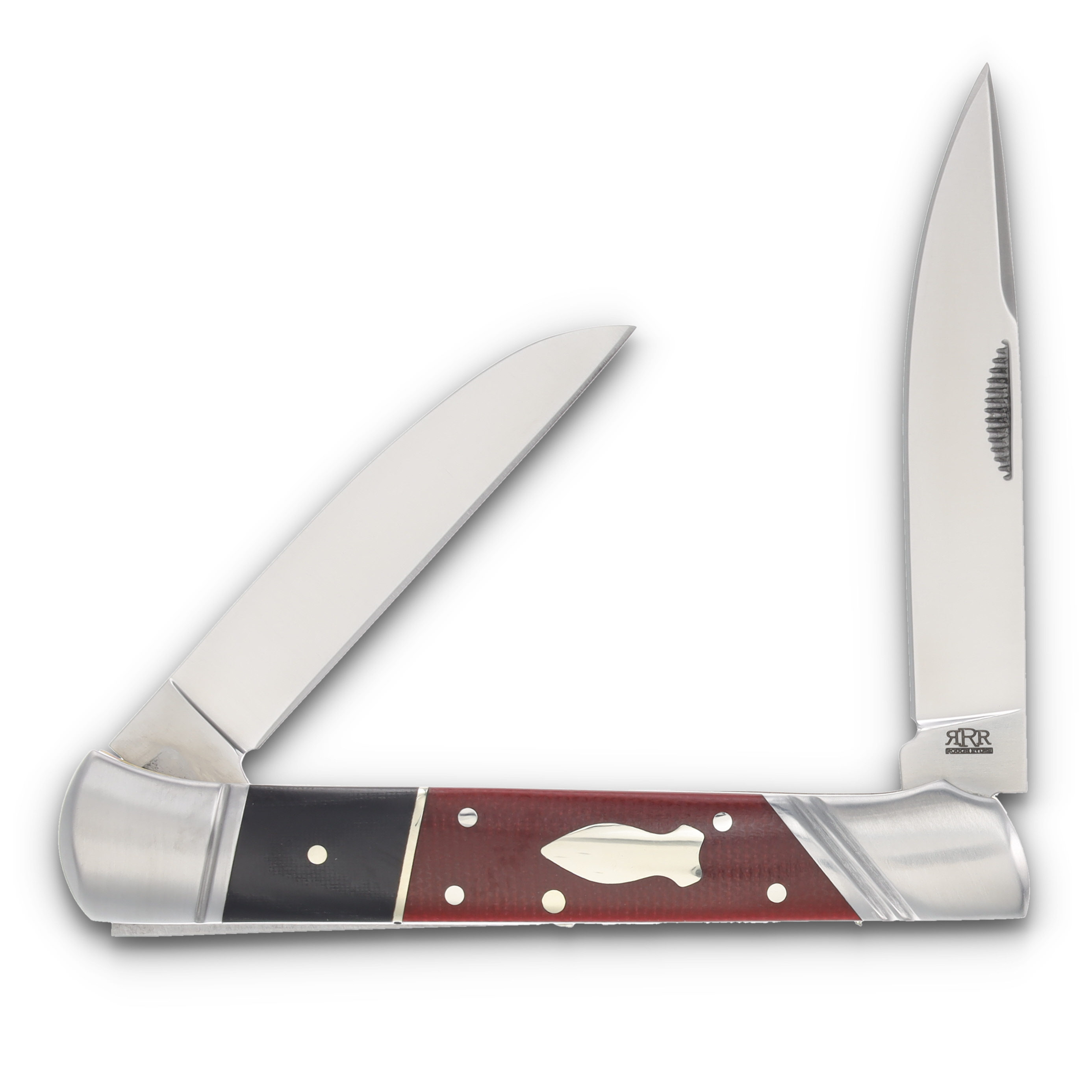 Rough Ryder Reserve Panta Two-Blade Folding Knife Black/Burgundy Micarta RRR043 View 1