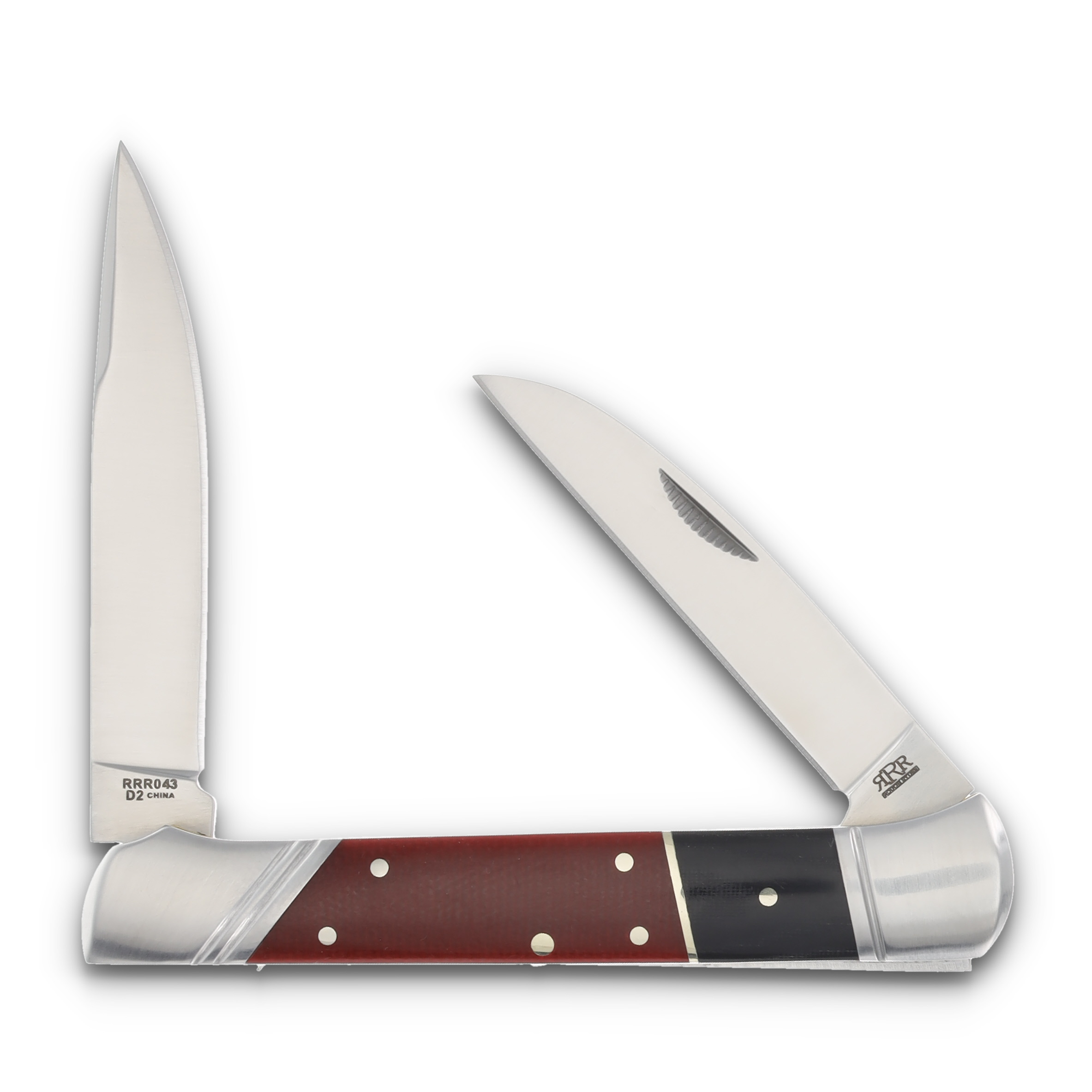 Rough Ryder Reserve Panta Two-Blade Folding Knife Black/Burgundy Micarta RRR043 View 2