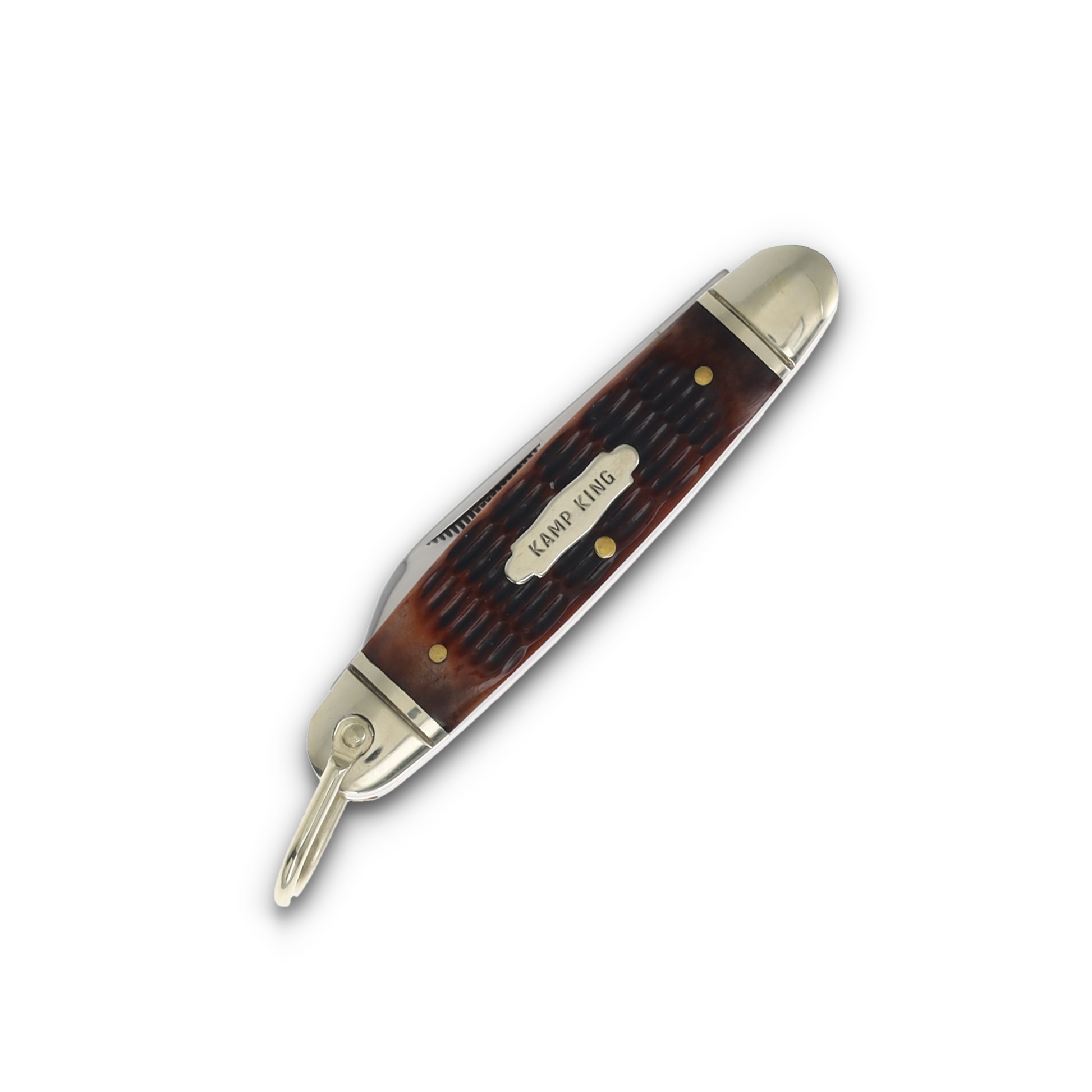 Marble's Kamp King Folding Knife Brown Bone MR721 View 3