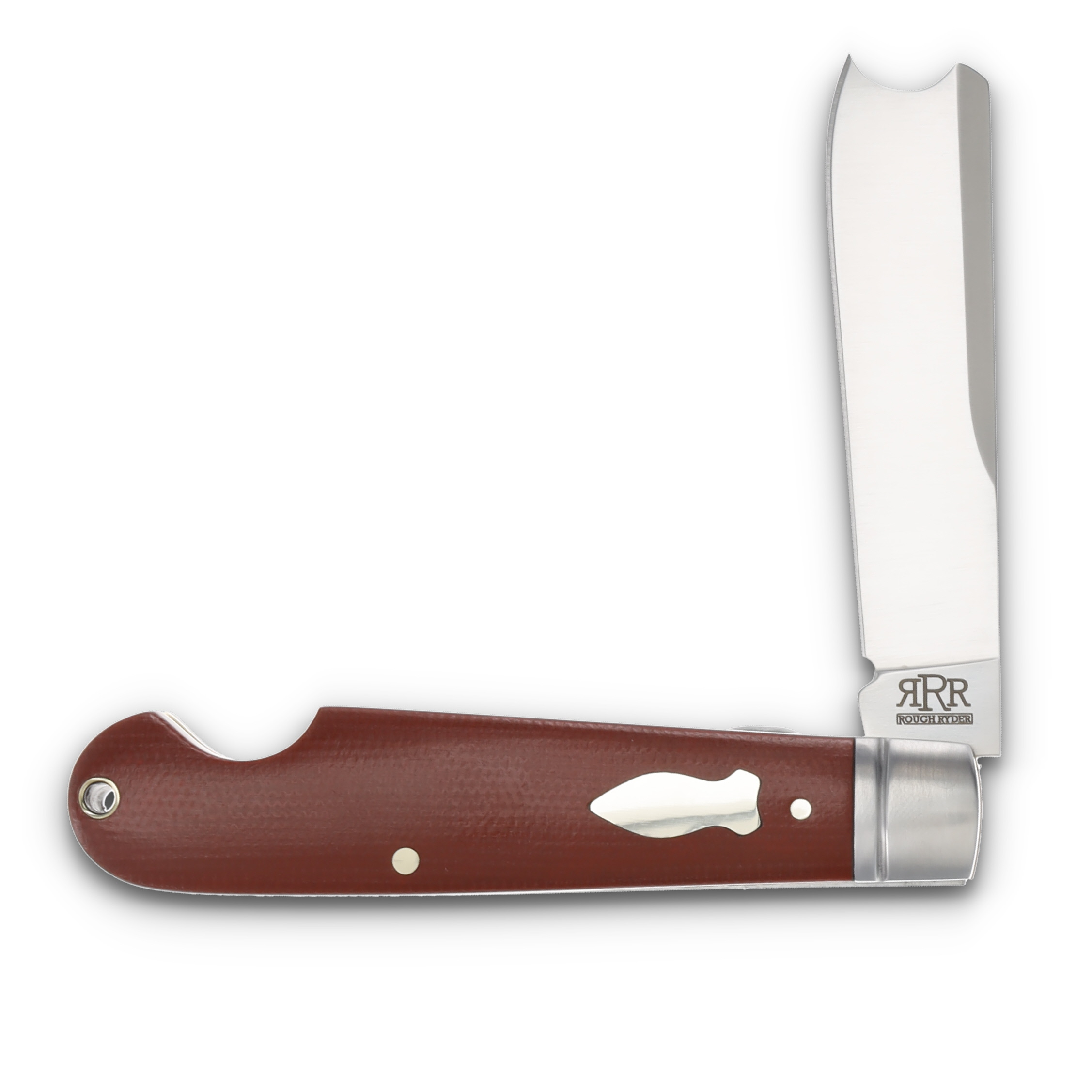 Rough Ryder Reserve Red Chili Pepper Micarta Easy Open One-Armed Razor Folding Knife RRR001CP View 1