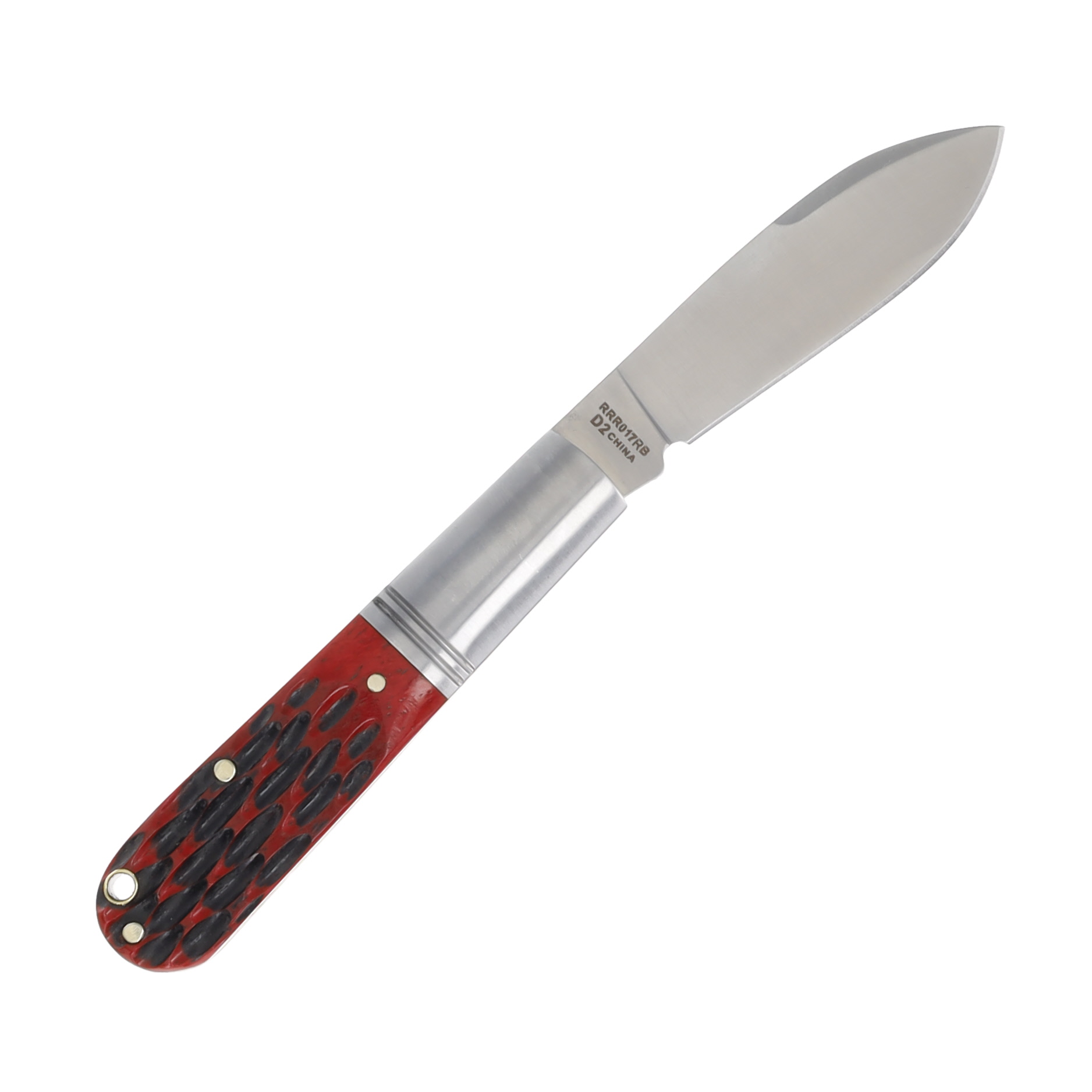 Rough Ryder Reserve Red Jigged Bone Original Barlow Folding Knife RRR017RB View 2
