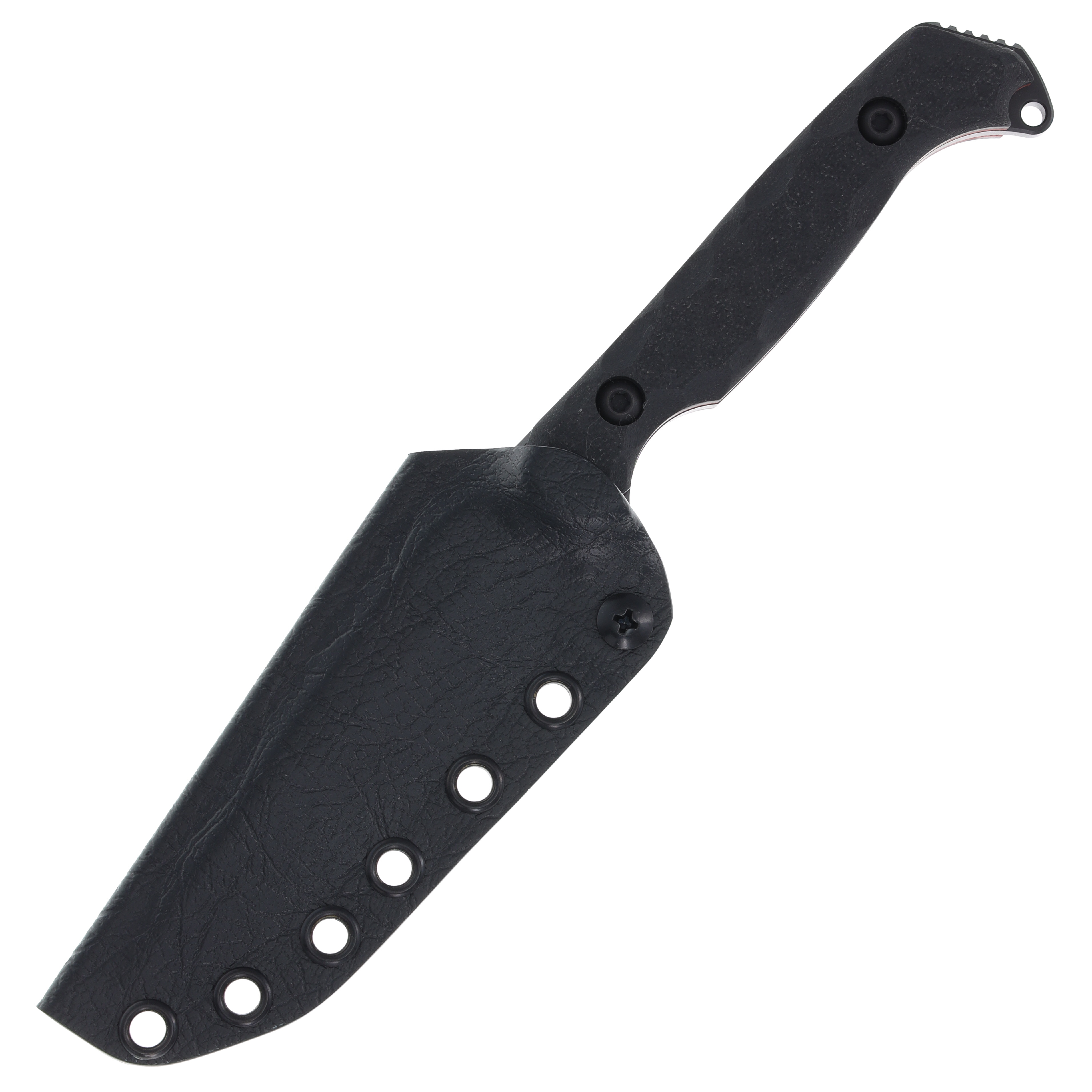 Toor Knives Darter 4.25In Fixed Black S35VN Black Shadow Tanto Blade DARTERTSB View 5