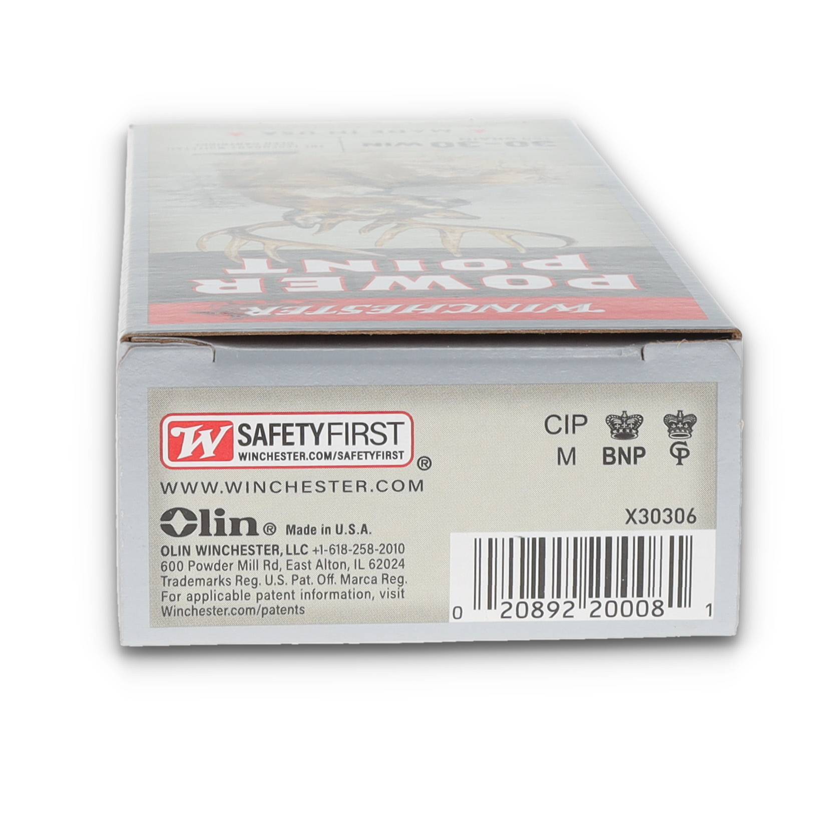 Winchester Super-X .30-30 Win Ammo FN-JSP Power-Point 150gr 20rd Box X30306 View 7