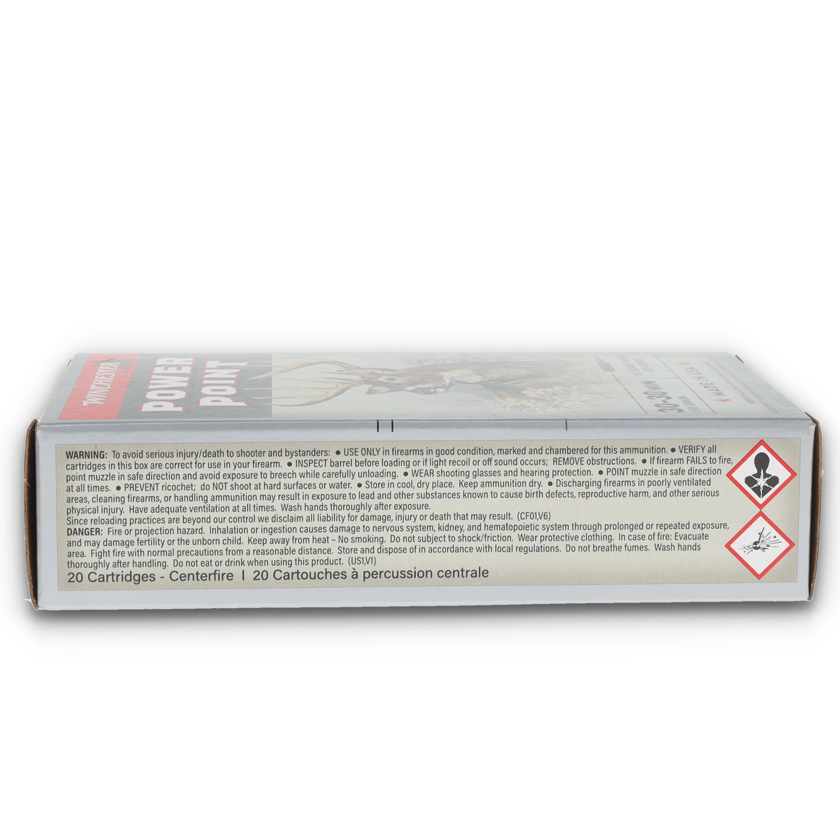 Winchester Super-X .30-30 Win Ammo FN-JSP Power-Point 150gr 20rd Box X30306 View 9