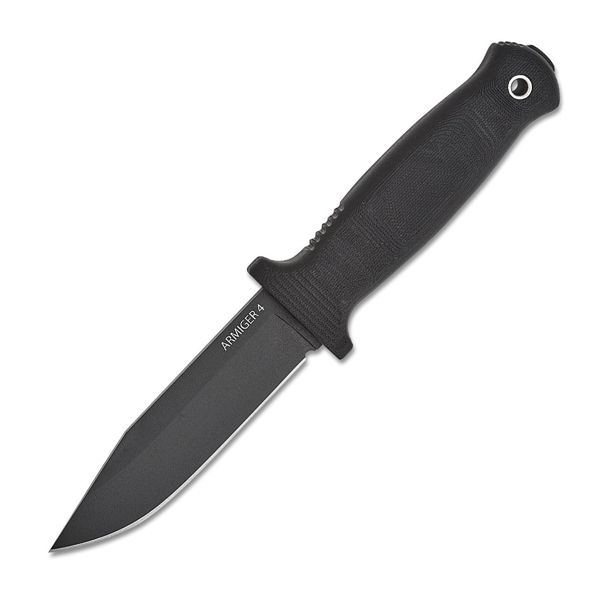 Demko Knives Armiger 4 Clip Point Powder Coated Black ARMIGER4CB View 1