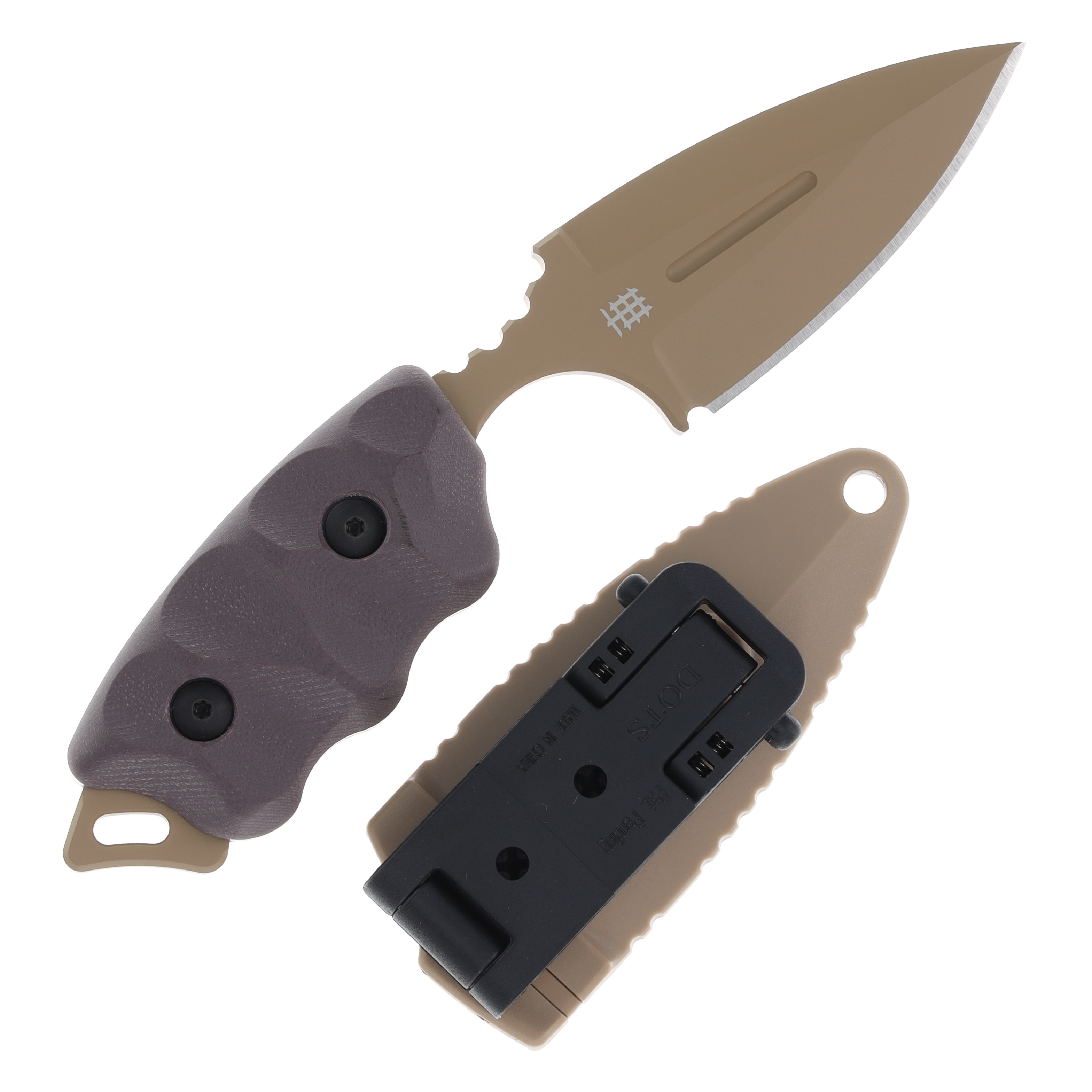 Halfbreed Blades Compact Clearance Knife Dark Earth 2.95in Plain FDE Spear Point CCK05DE View 2