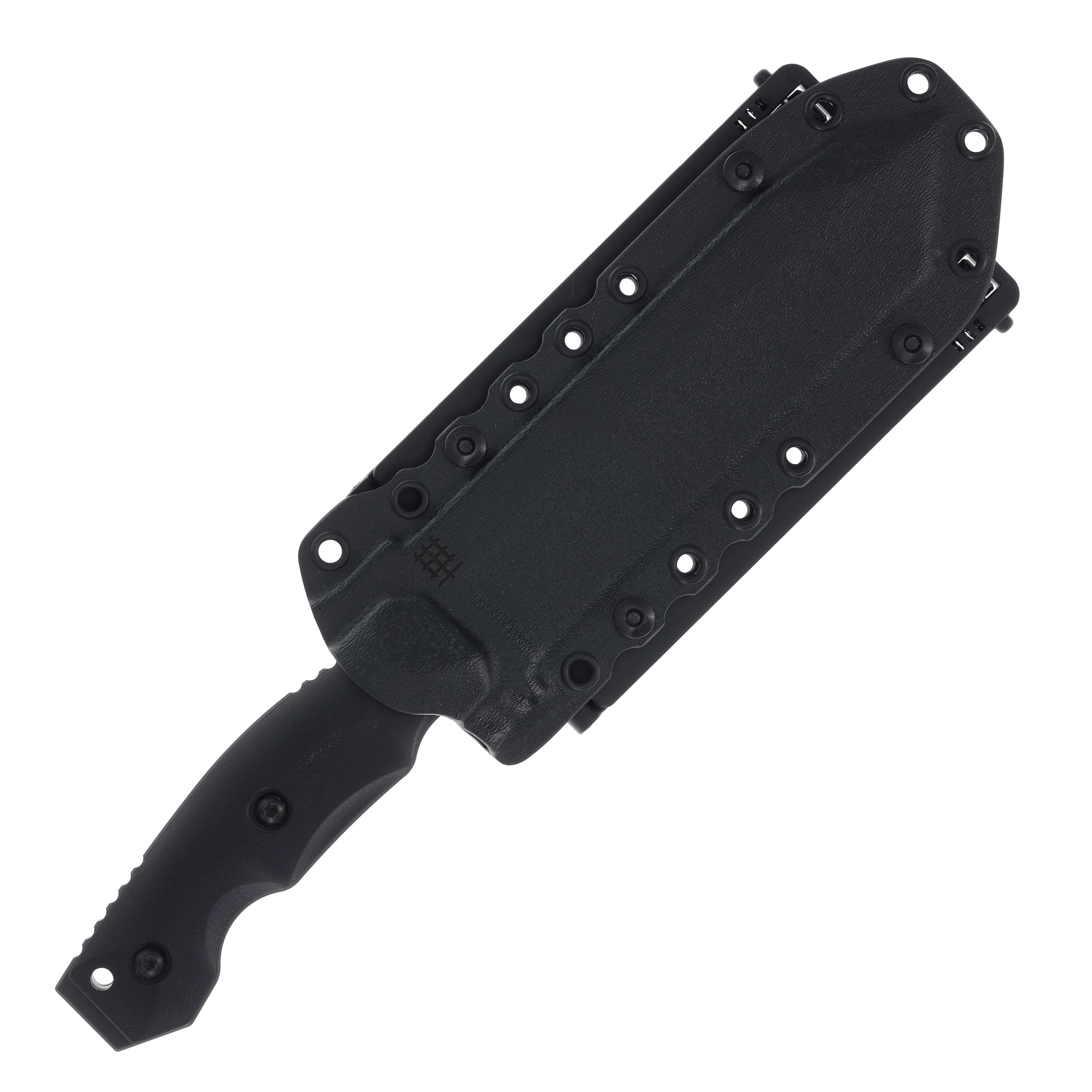Halfbreed Blades Large Survival Knife 6.89in Plain Black Teflon Tanto LSK02BLK View 5