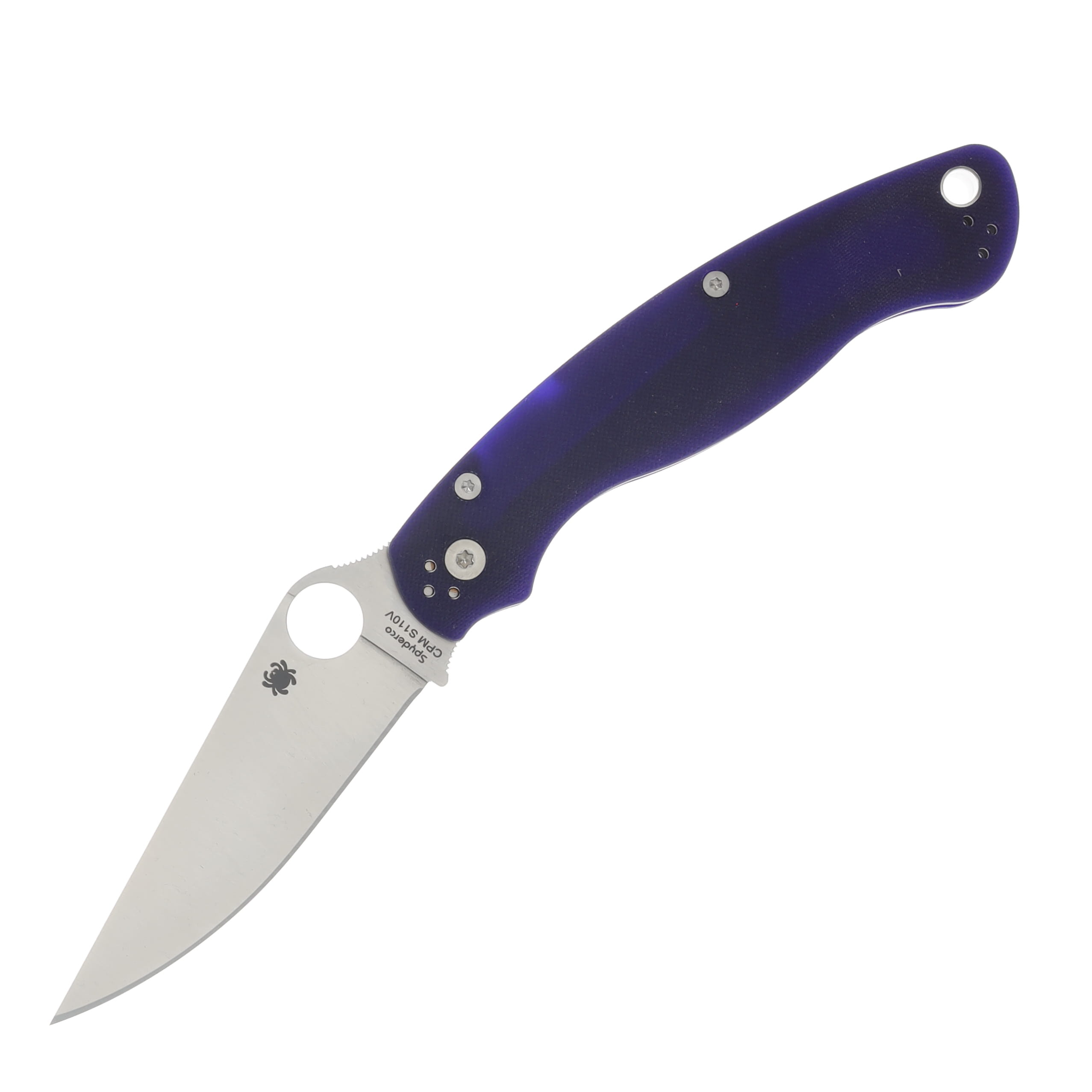 Spyderco Military 2 Dark Blue G10 Handle CPM-S110V Blade SPC36GPDBL2 View 1